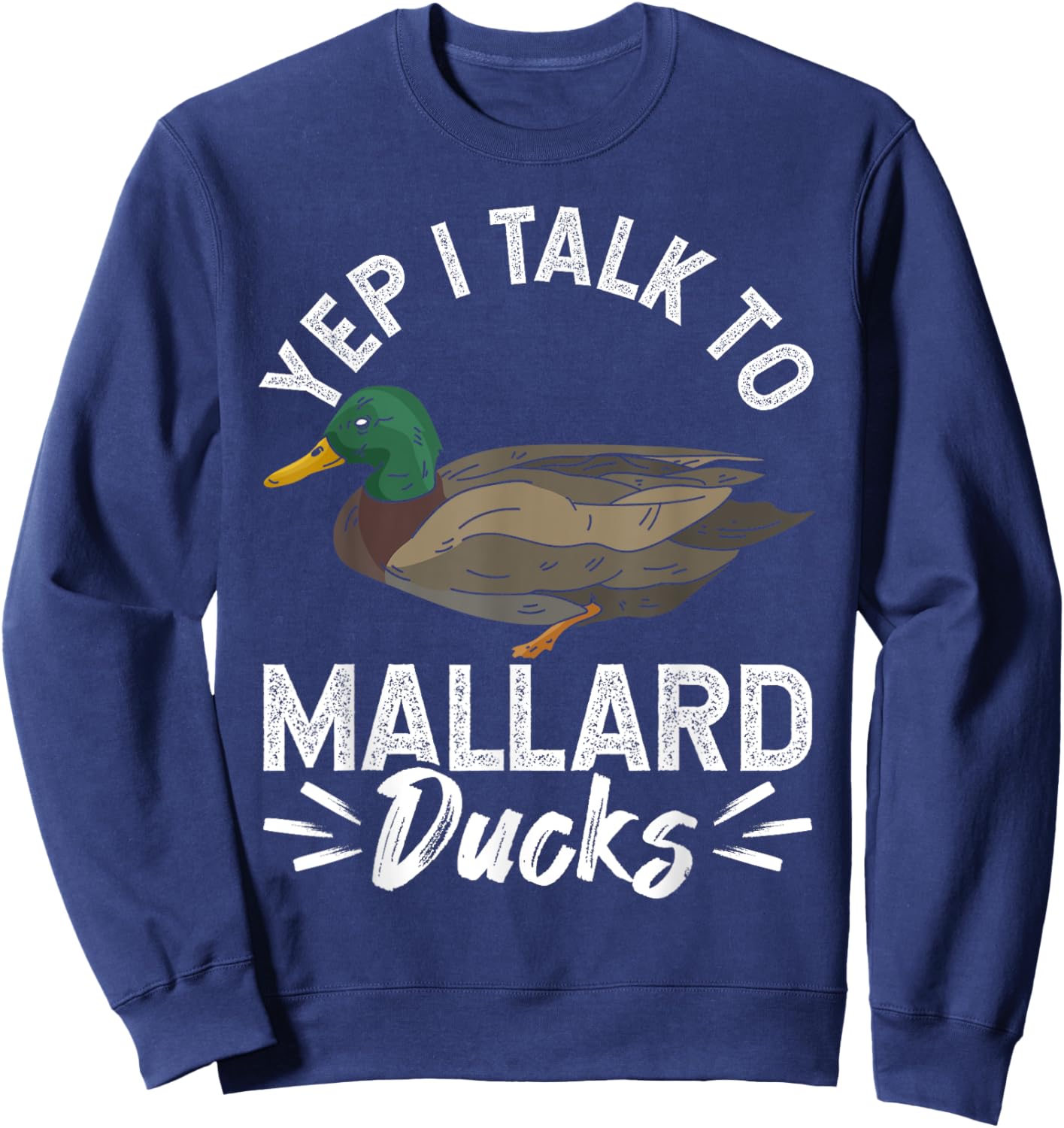 Duck Hunting - Flying Mallards Duck - Hunting Sweatshirt - Sweatshirt | Navy