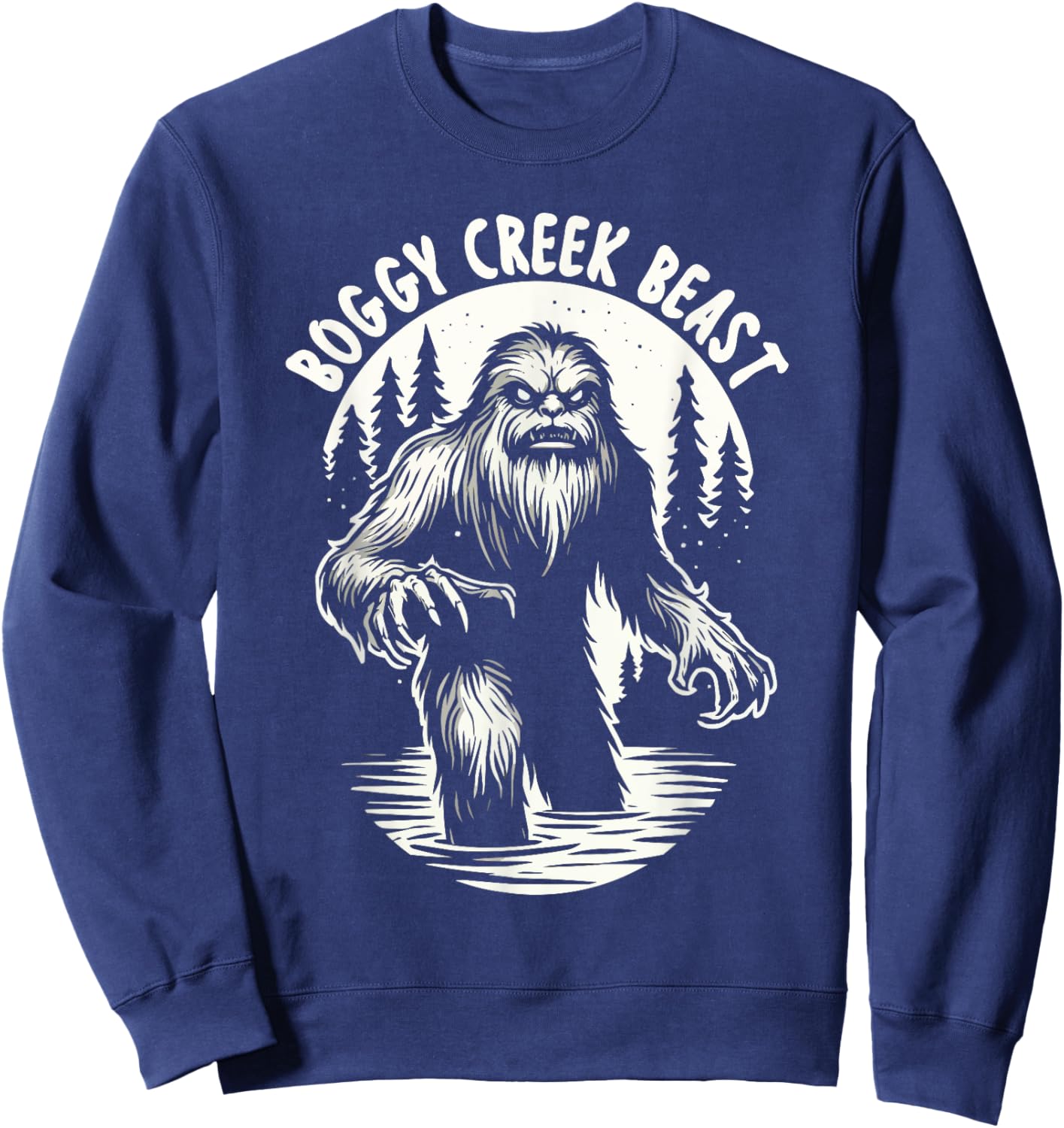 Fouke Monster Southern Sasquatch Cryptozoology Cryptid Sweatshirt - Sweatshirt | Navy
