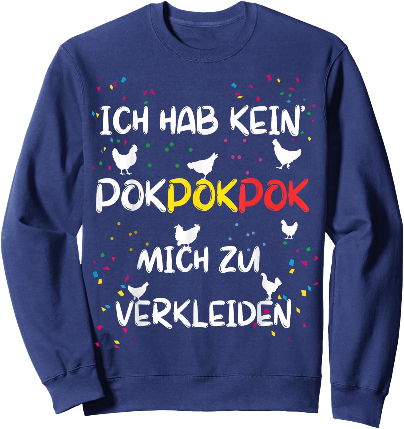 Chicken Costume Carnival Replacement Fancy Dress Sweatshirt - Sweatshirt | Navy