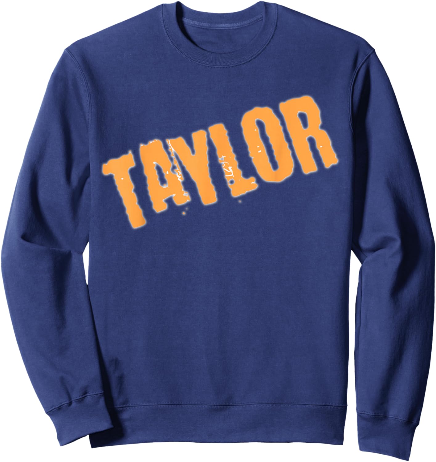 Neon Orange Taylor Sweatshirt - Sweatshirt | Navy