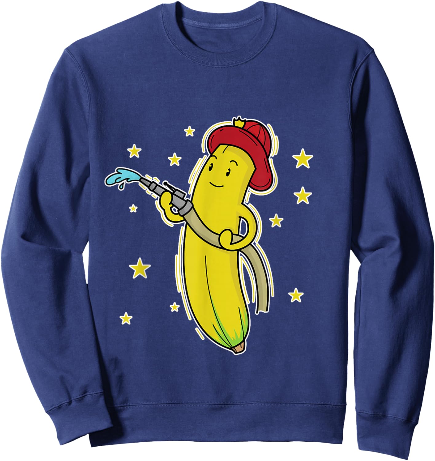 Fire Fighter Banana Sweatshirt - Sweatshirt | Navy