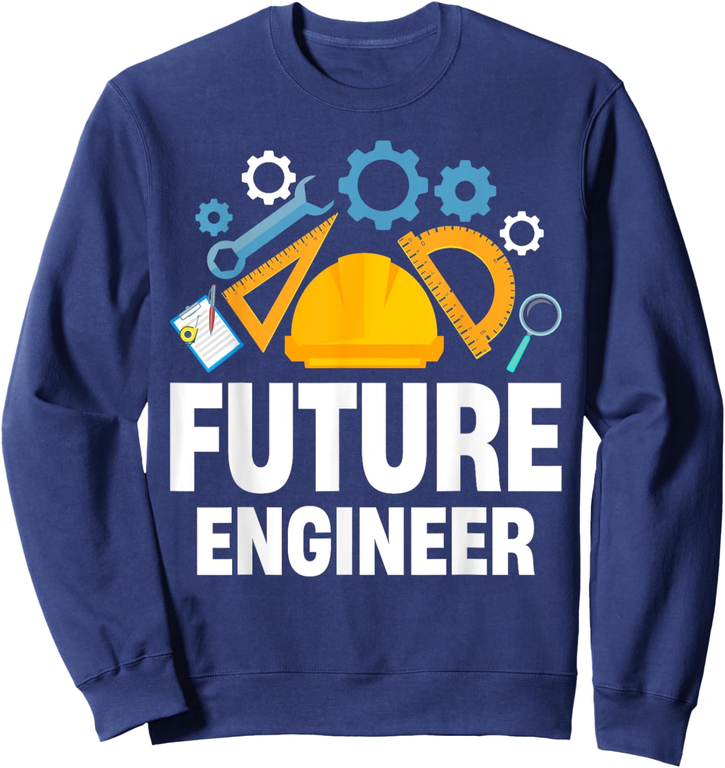 Engineering Student Kids Funny Future Engineer Sweatshirt - Sweatshirt | Navy