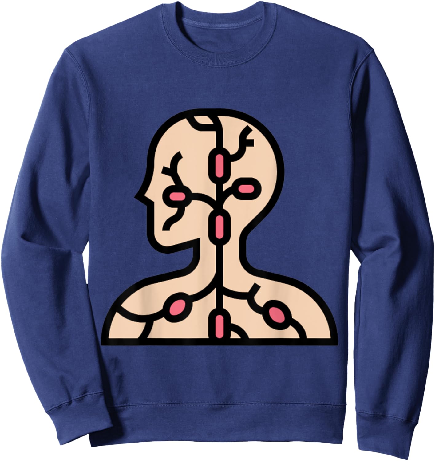 Lymphatic System Lymph Node Sweatshirt - Sweatshirt | Navy