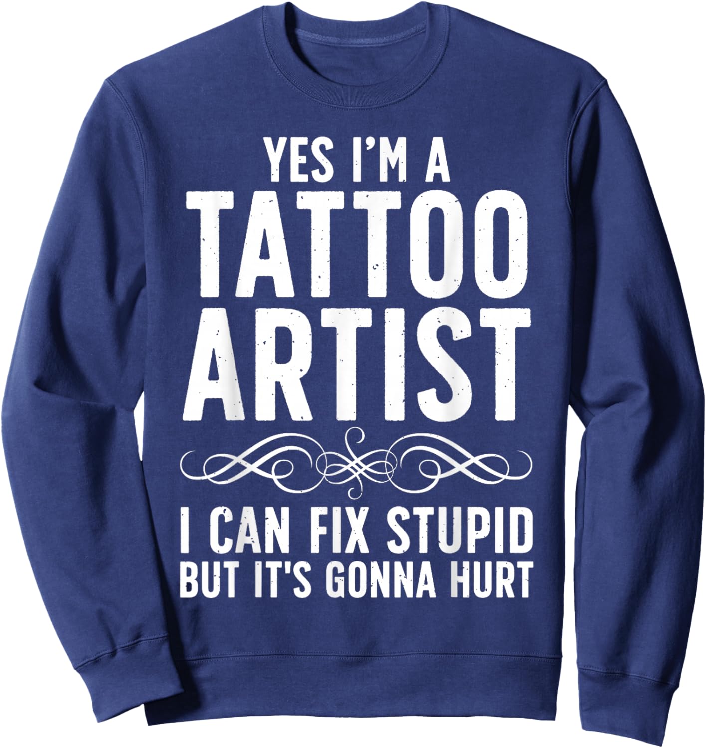 Funny Tattoo Artist Art Women Tattooer Tattoo Artist Sweatshirt - Sweatshirt | Navy
