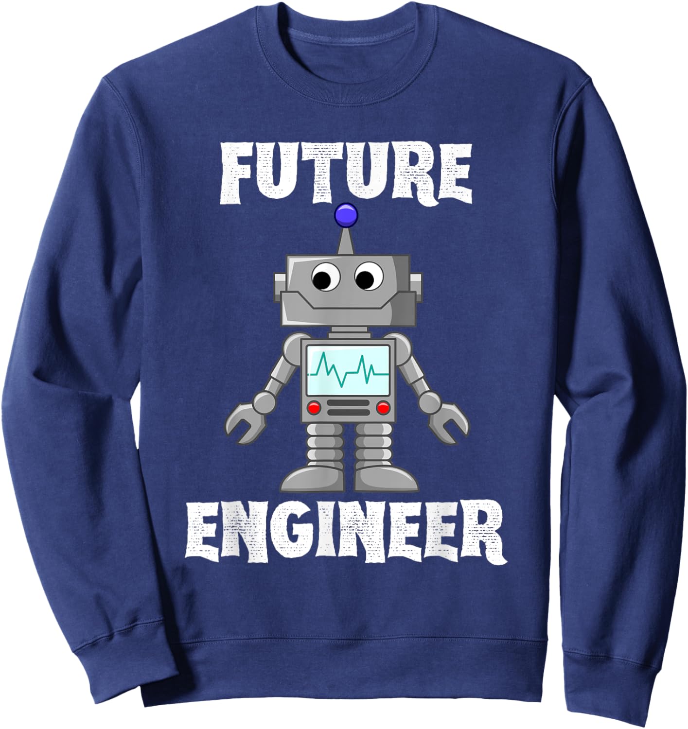 Future Engineer Robotics Robot Costume For Adults Kids Sweatshirt - Sweatshirt | Navy