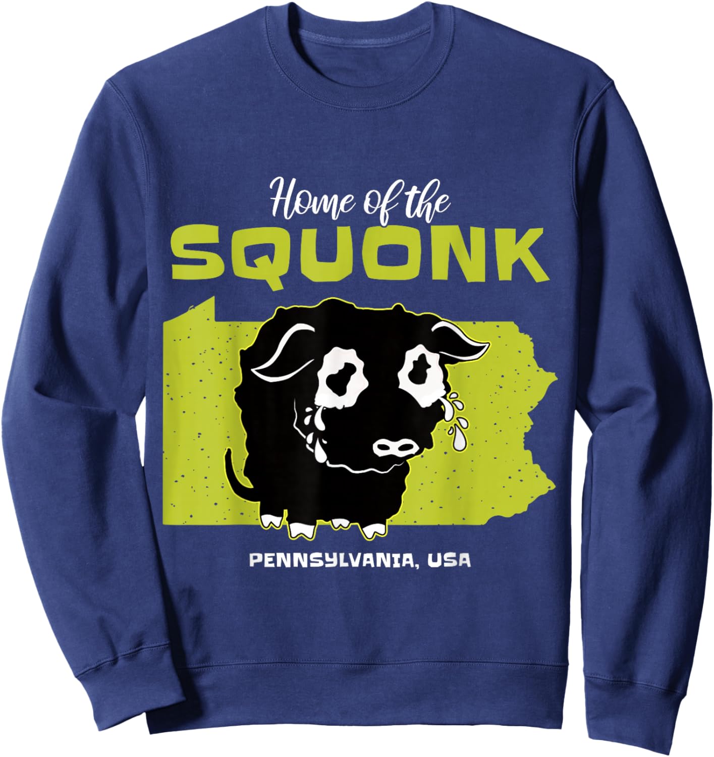 Squonk Pennsylvania State American Cryptid Sweatshirt - Sweatshirt | Navy