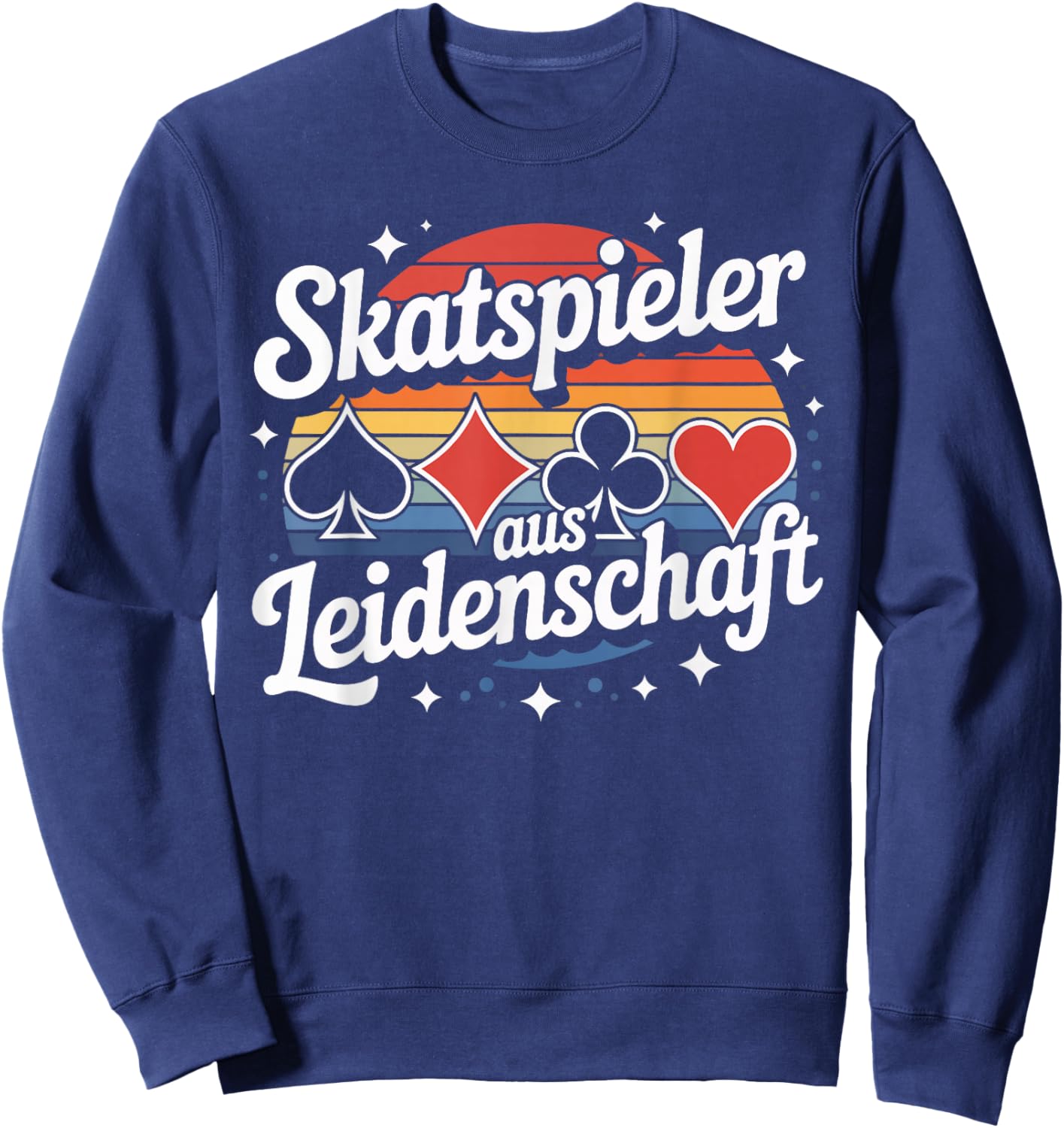 Skatspieler Aus Leidenschaft Skatkarten Sweatshirt - Sweatshirt | Navy