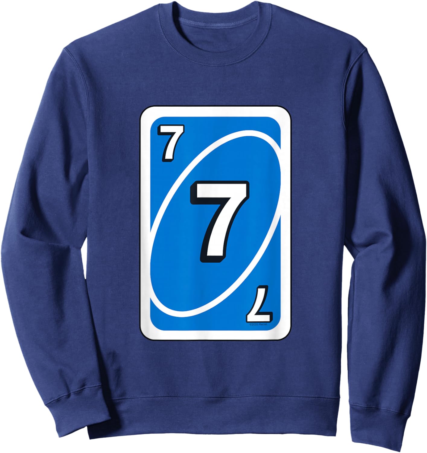 UNO Halloween Blue 7 Inch Card Sweatshirt - Sweatshirt | Navy
