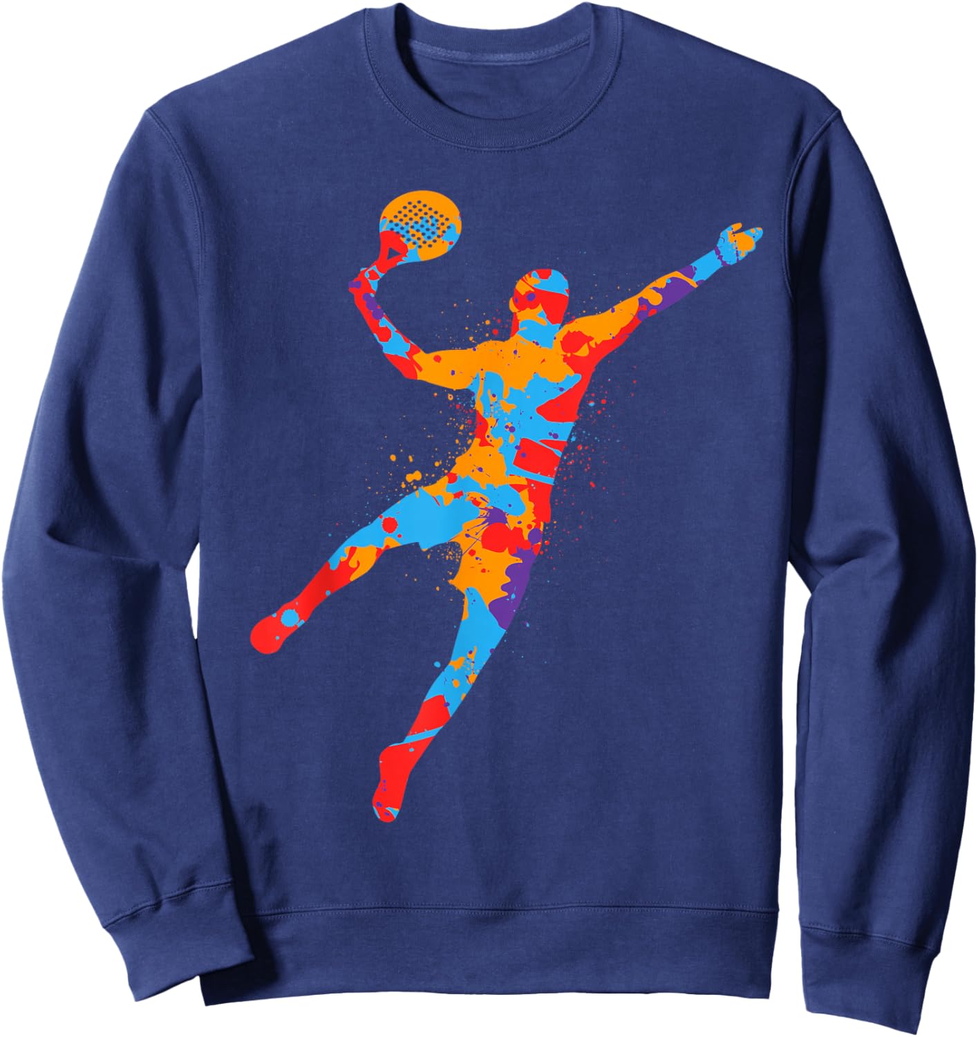 Padel Player Colorful Platform Tennis Paddleball Boys Padel Sweatshirt - Sweatshirt | Navy
