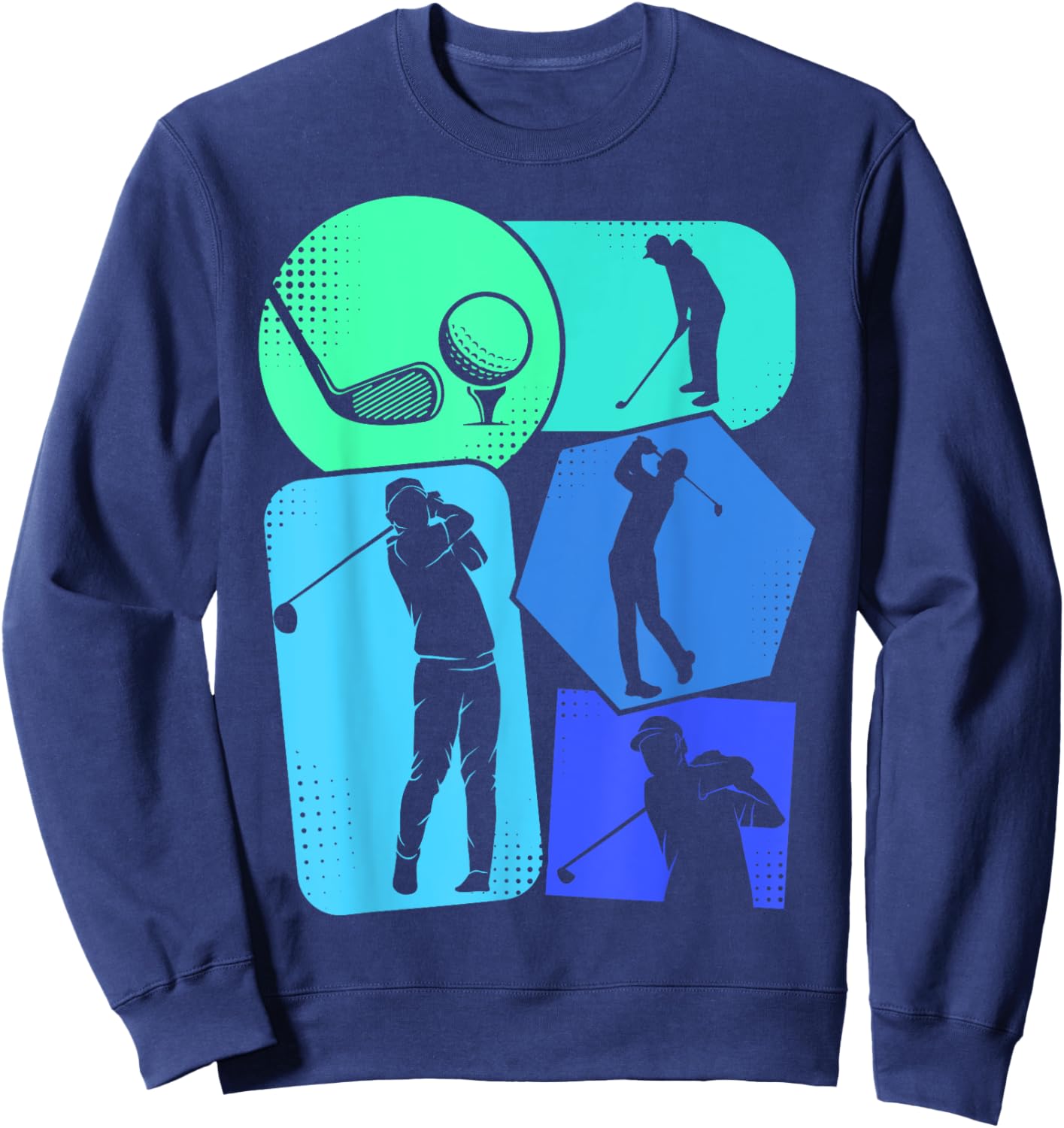 Golf Golfer Kids Boys Men Golfing Sweatshirt - Sweatshirt | Navy