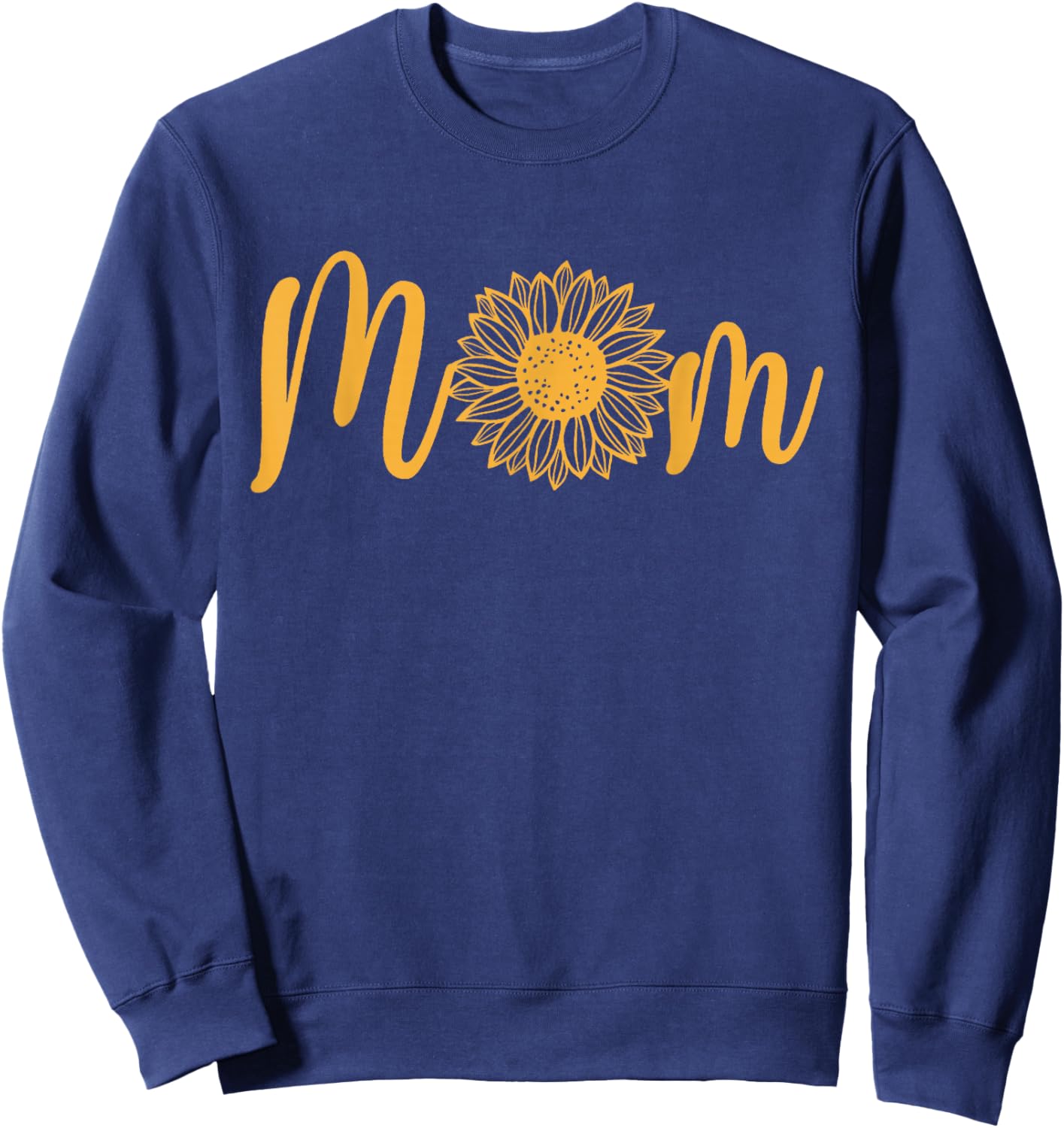 Mom Of The Birthday Girl Sunflower Party Family Matching Sweatshirt - Sweatshirt | Navy