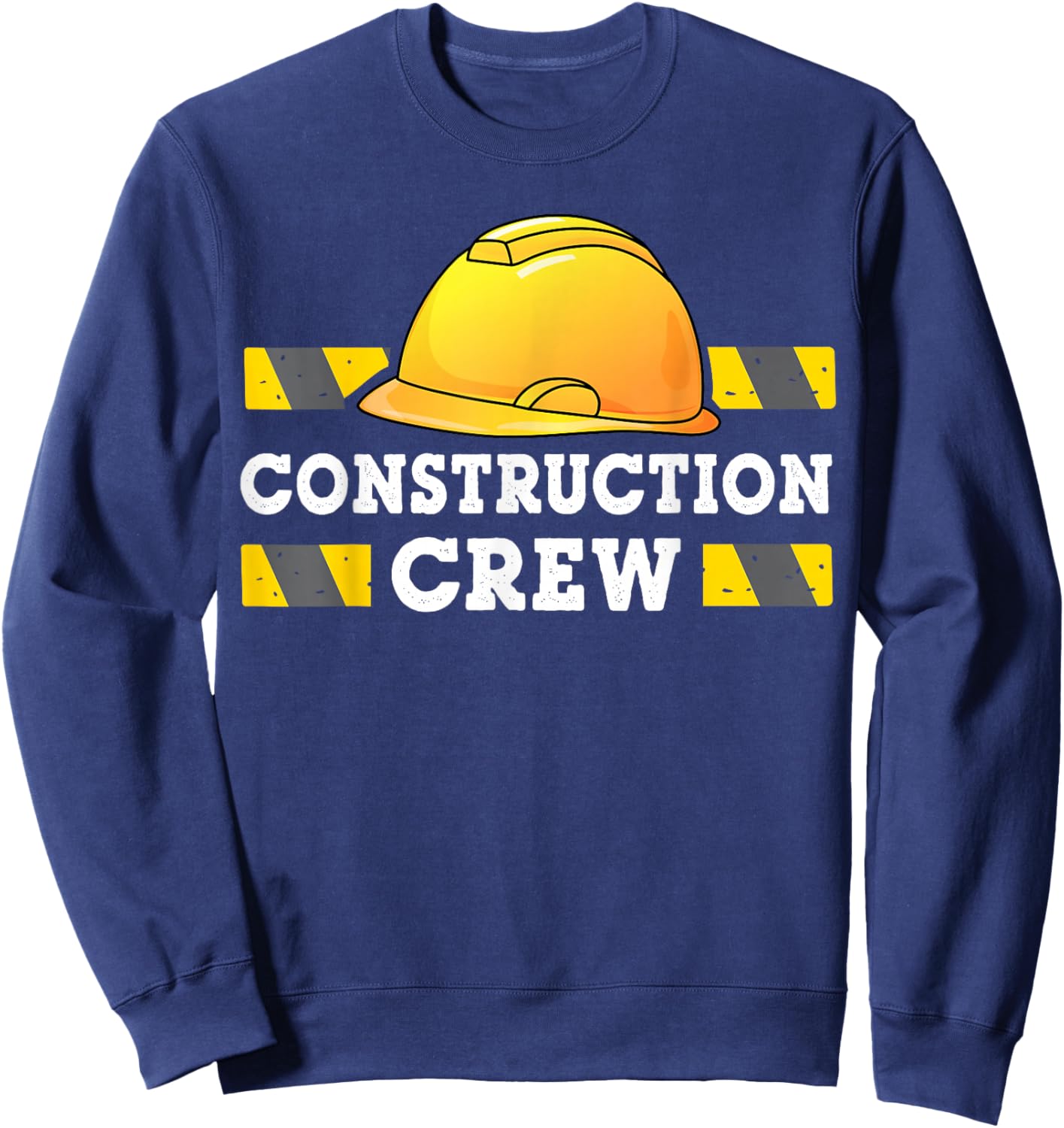 Kids Boys Construction Crew Birthday Party Supplies Matching Sweatshirt - Sweatshirt | Navy
