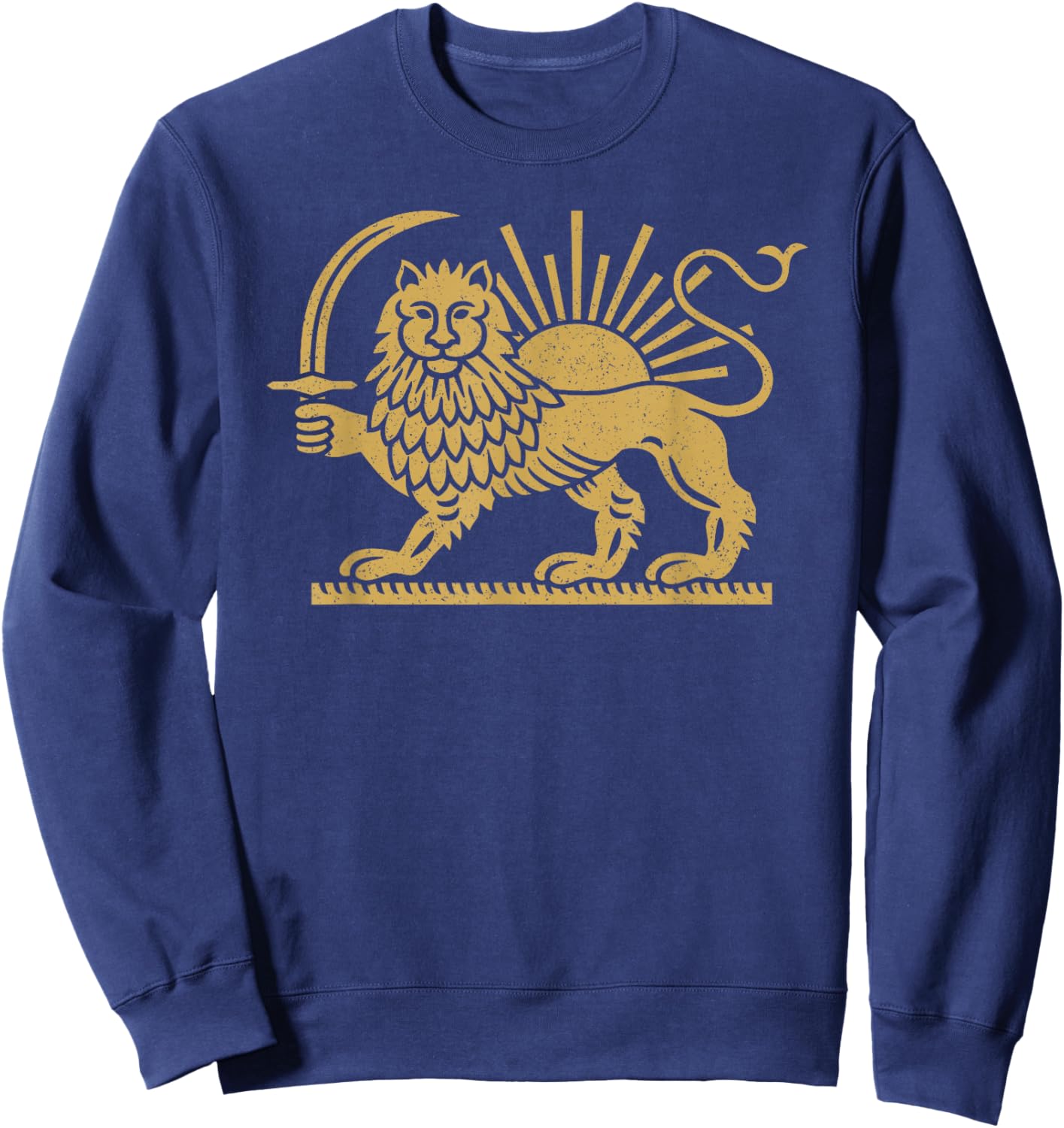 Symbole du Lion et du Soleil perse Iran Sweatshirt - Sweatshirt | Navy