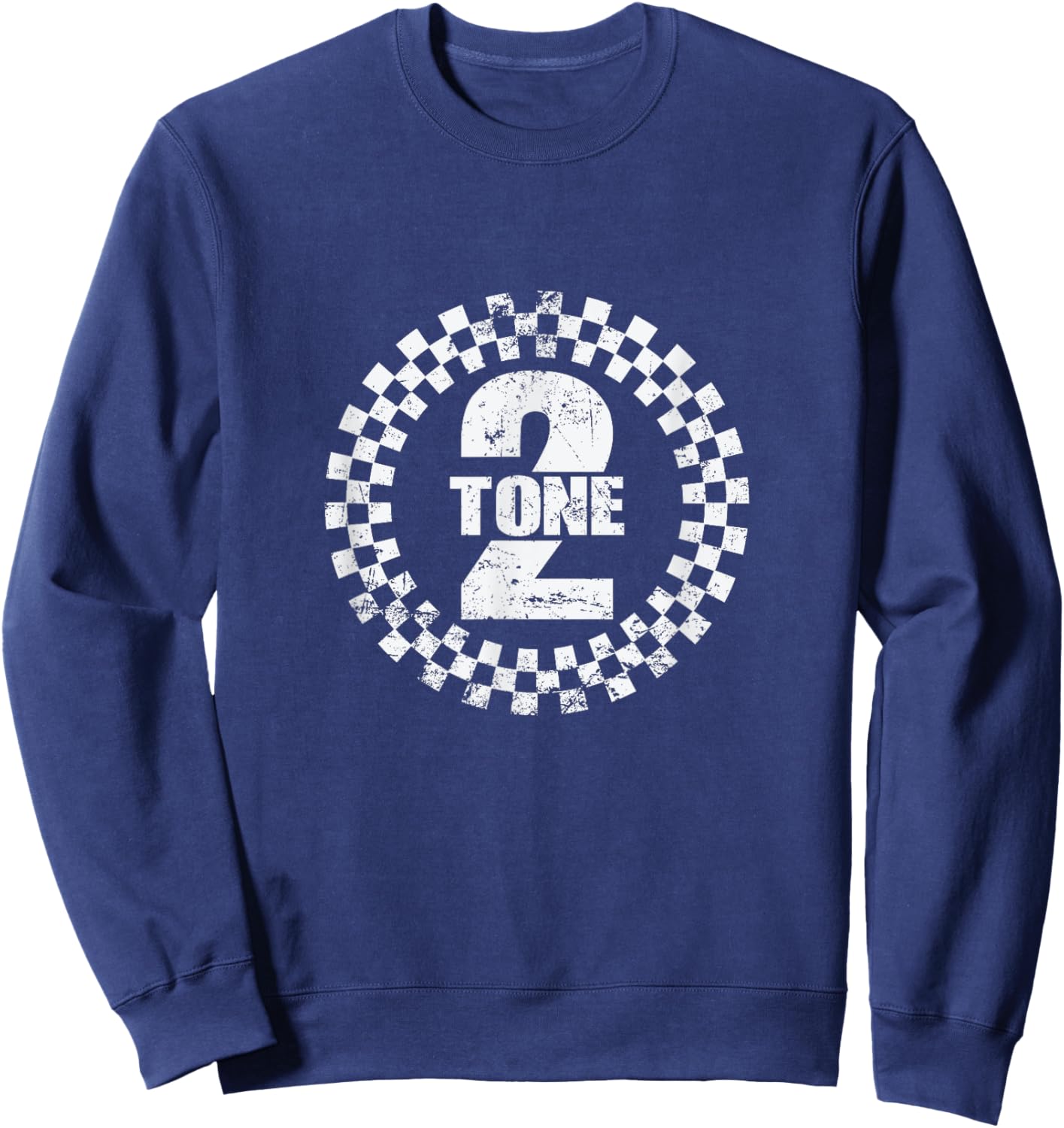 Ska 2 Tone Jazz Vibrating Grooves Sweatshirt - Sweatshirt | Navy