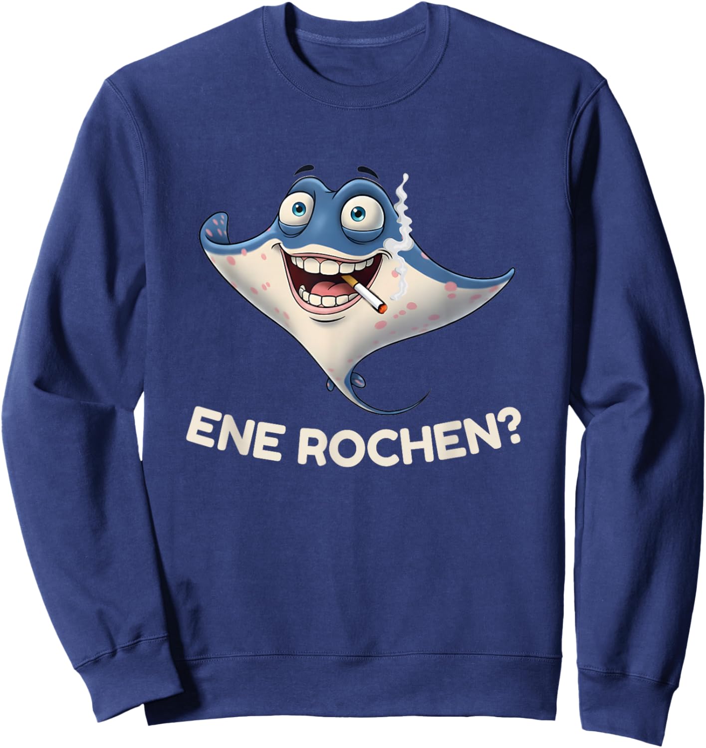 with Ene Rochen Funny Word Joke Sweatshirt - Sweatshirt | Navy