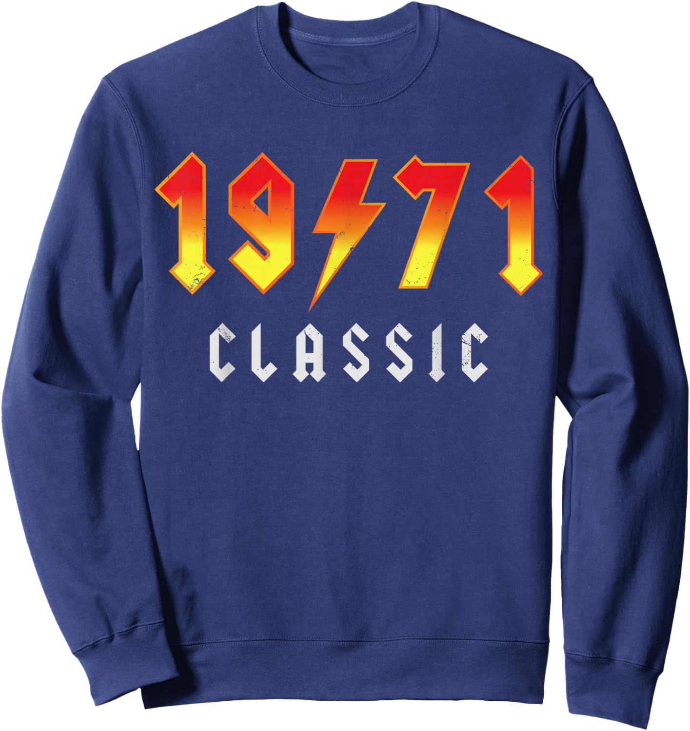 1971 Birthday Man 55th Decoration Funny 55s 55th Birthday Sweatshirt - Sweatshirt | Navy