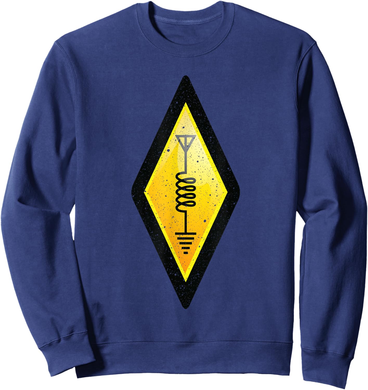 Funny Ham Radio Art Women Ham Operator Amateur Radio Sweatshirt - Sweatshirt | Navy