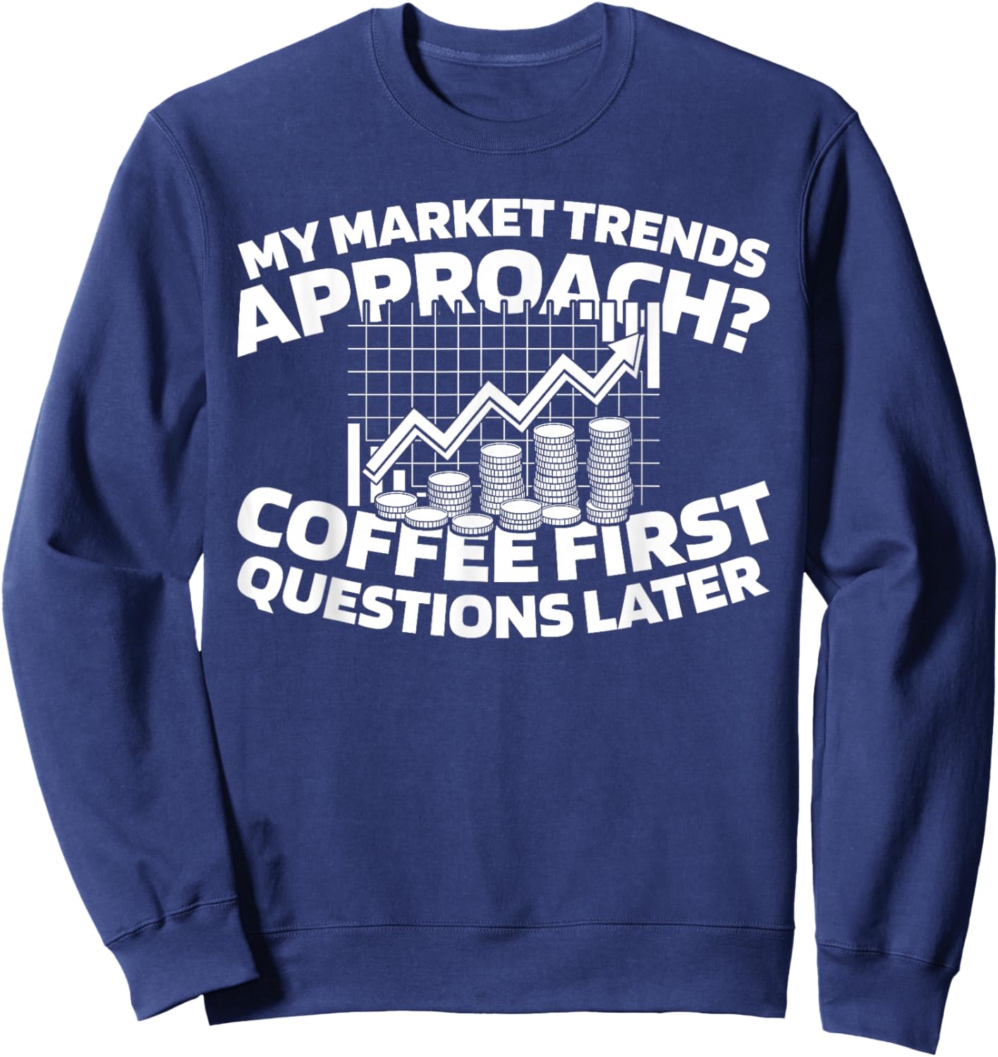 Finance Analyse - Marché Économiste Sweatshirt - Sweatshirt | Navy