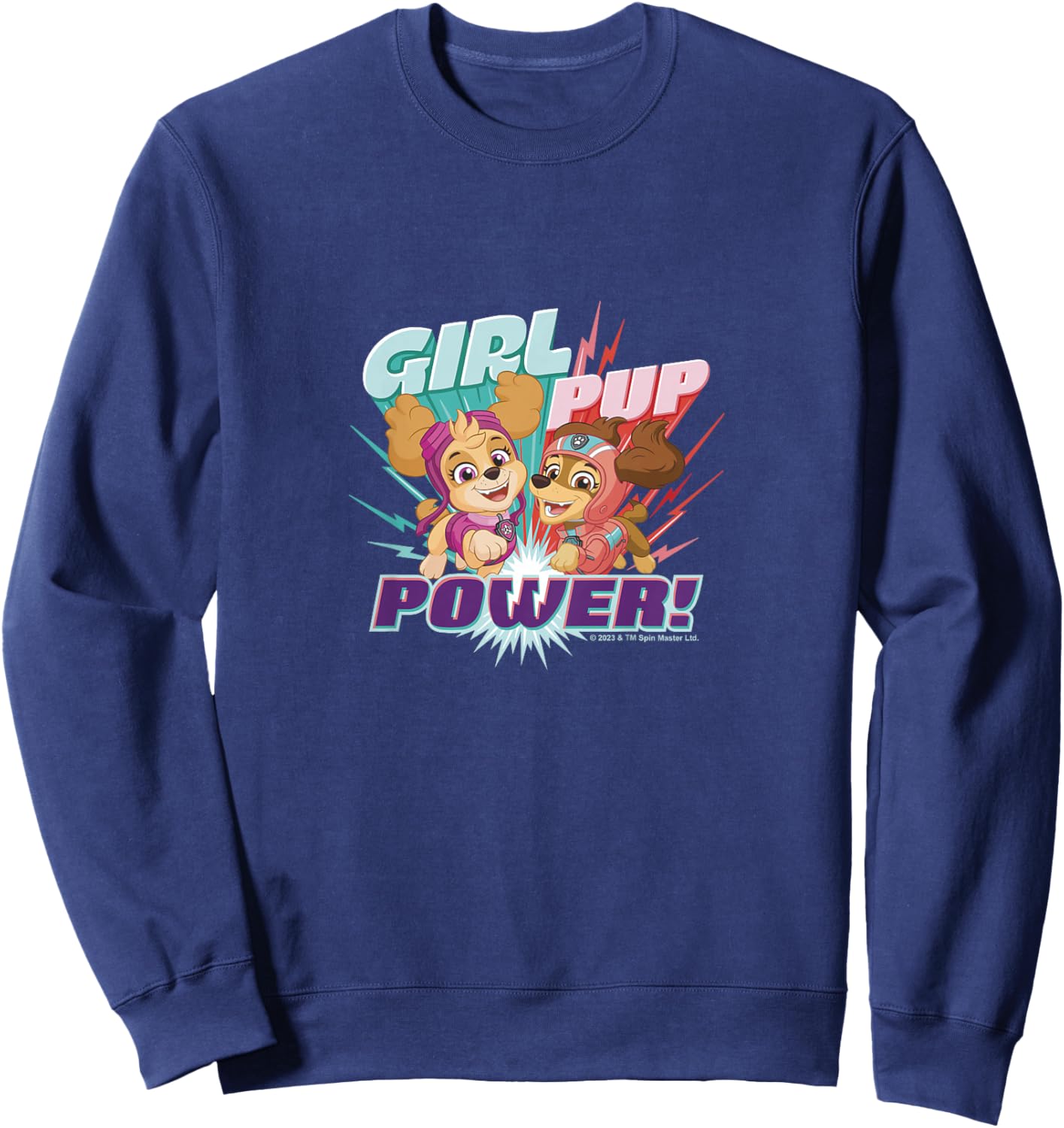 PAW Patrol Skye Liberty Electrifying Girl Pup Power Sweatshirt - Sweatshirt | Navy