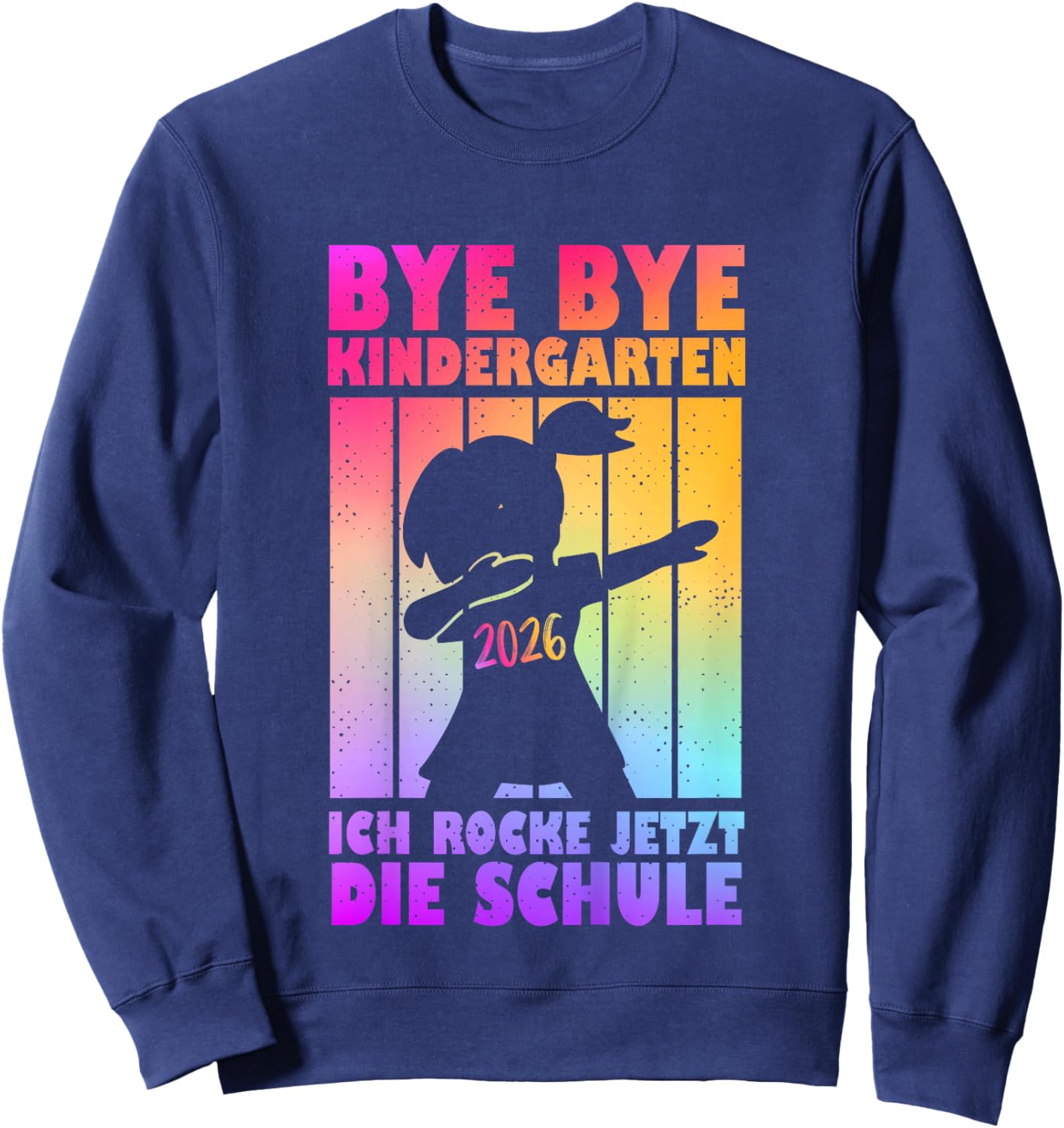 Kinder Kita Abgänger 2026 Kita Geschafft Bye Bye Kindergarten Sweatshirt - Sweatshirt | Navy