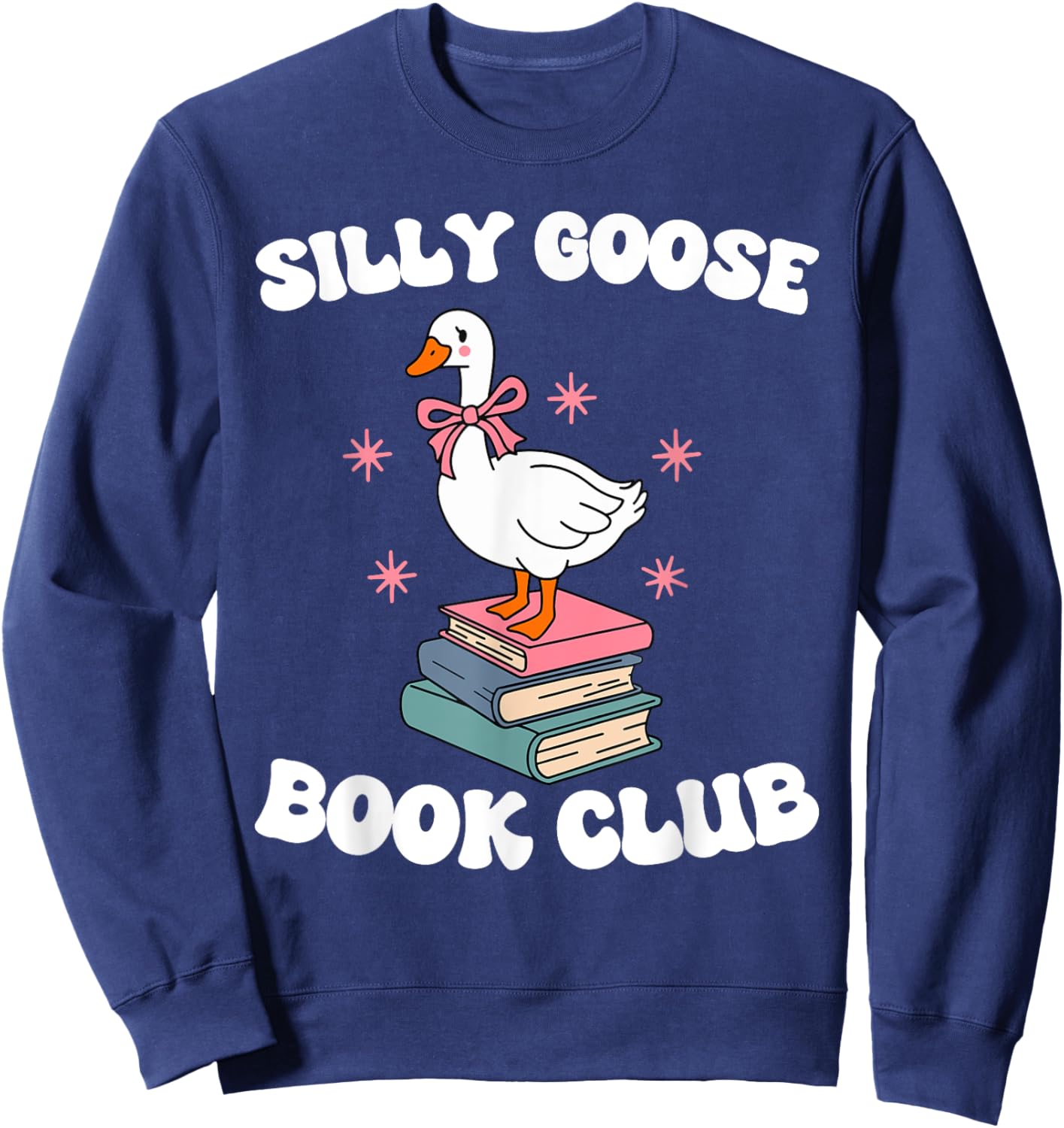 Silly Goose Book Club Sweatshirt - Sweatshirt | Navy