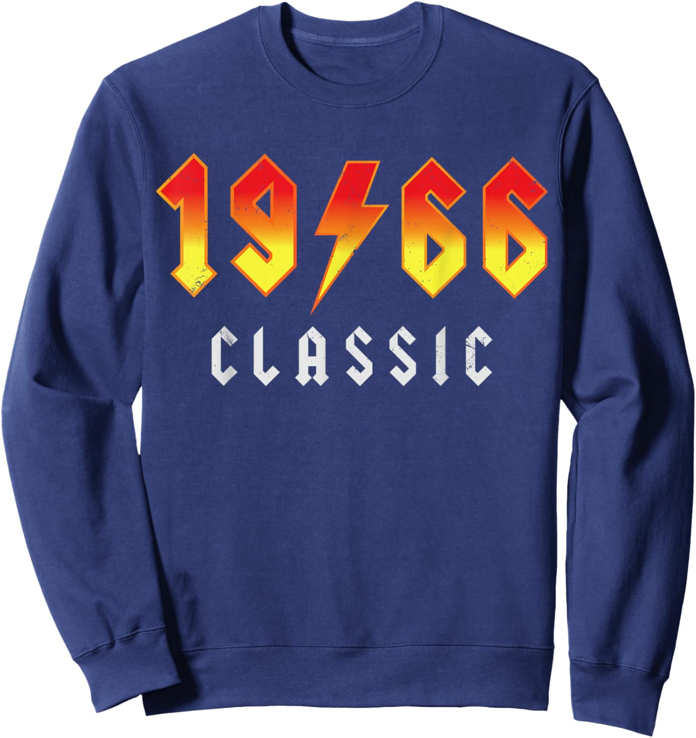 1966 Birthday Man 60th Decoration Funny 60s 60th Birthday Sweatshirt - Sweatshirt | Navy