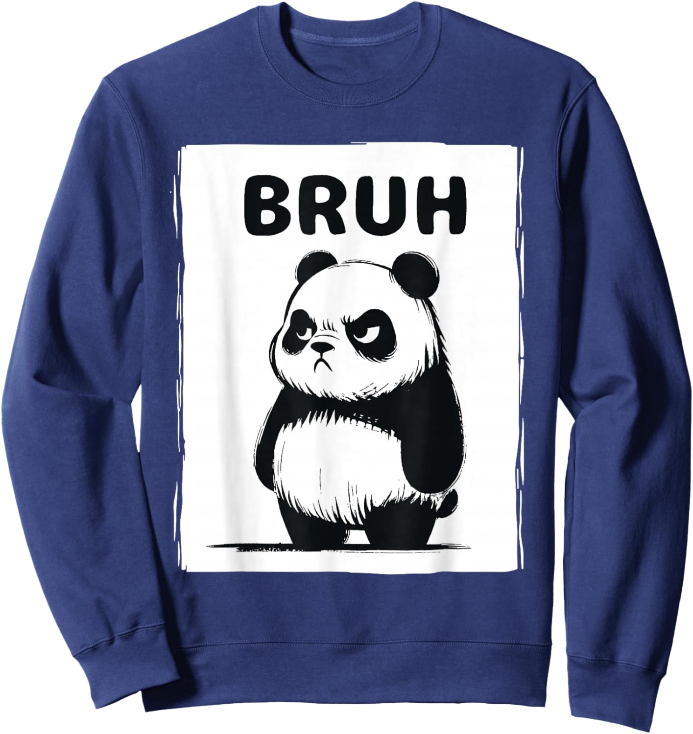 Cool Bruh Panda Men Women Kids Teens Funny Panda Sweatshirt - Sweatshirt | Navy