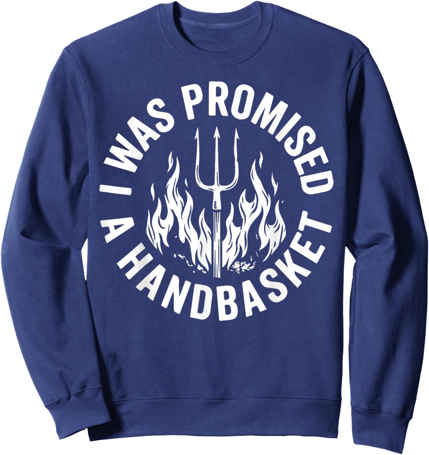 Pitchfork Flames Sweatshirt - Sweatshirt | Navy