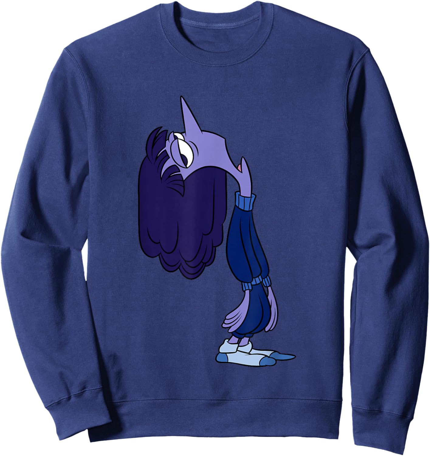 Disney Pixar Inside Out 2 Ennui Laziness Big Chest Portrait Sweatshirt - Sweatshirt | Navy