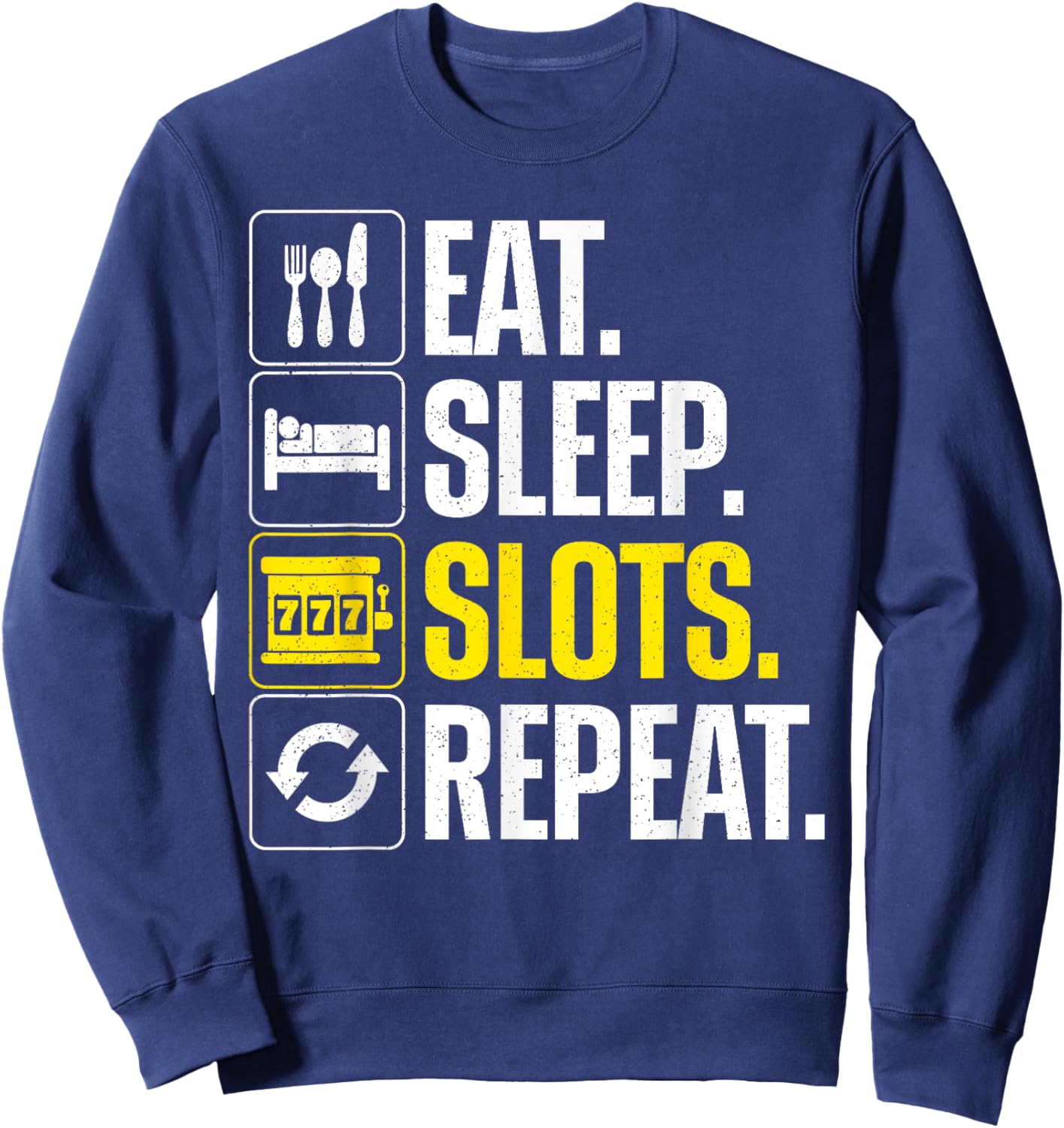 Slot Machine Art Women Gambling Casino Slot Machine Sweatshirt - Sweatshirt | Navy