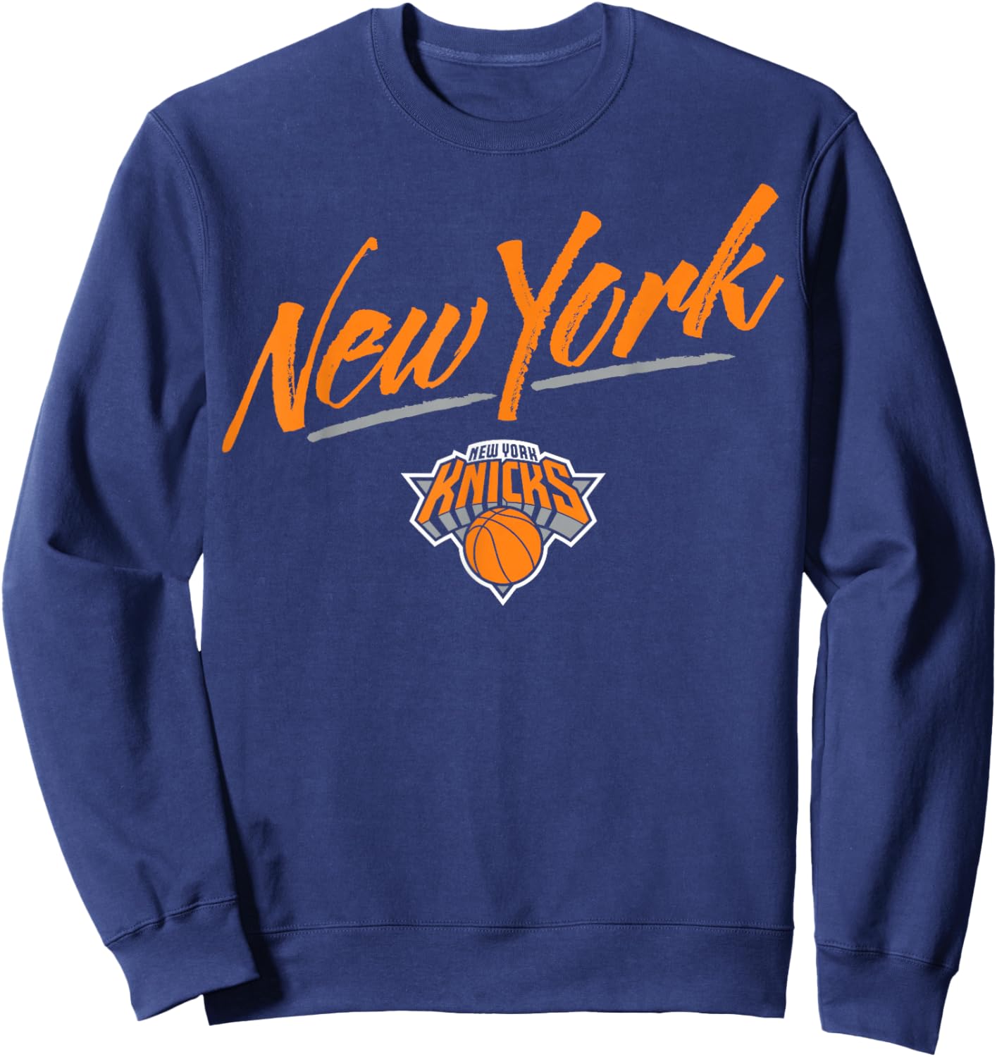 NBA - New York Knicks Markerskript Sweatshirt - Sweatshirt | Navy