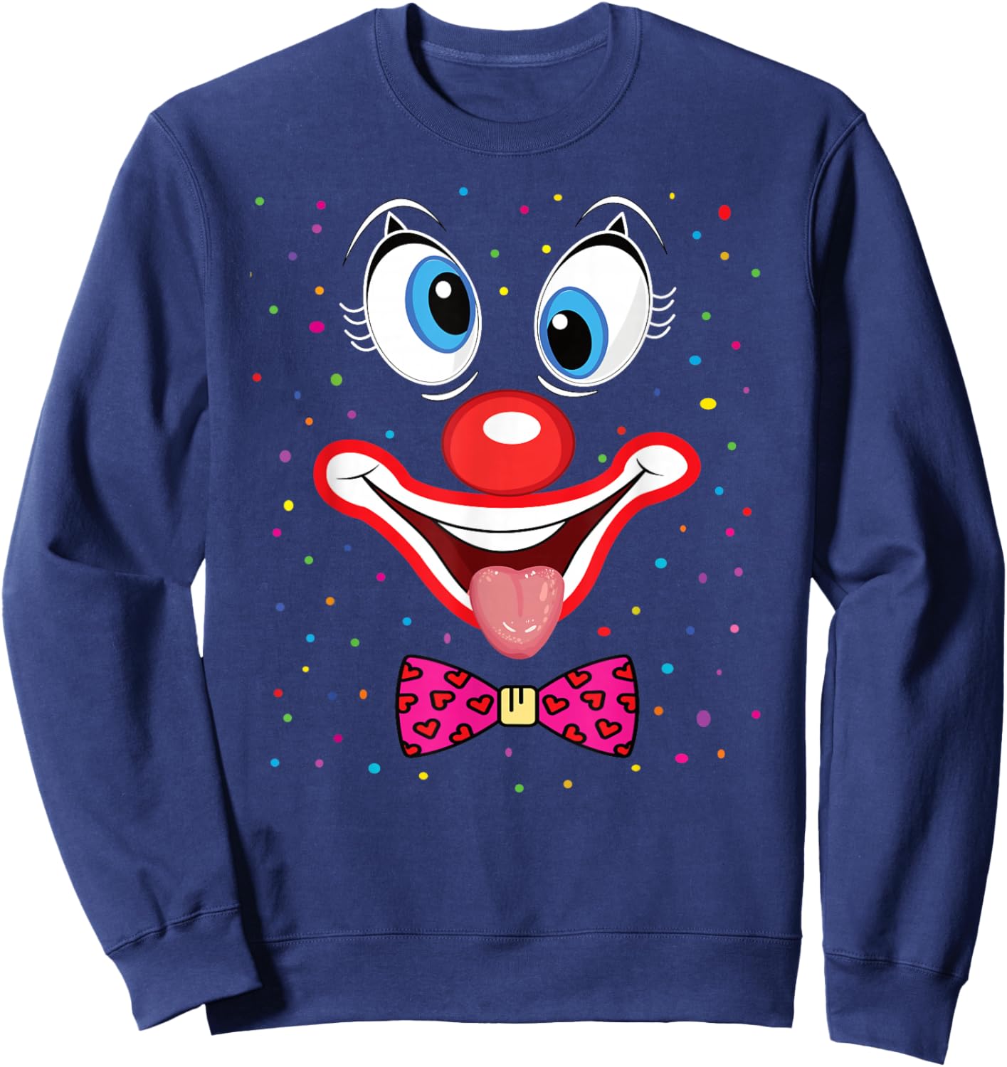 Clown Carnival Costume Carnival Clown Costume Sweatshirt - Sweatshirt | Navy