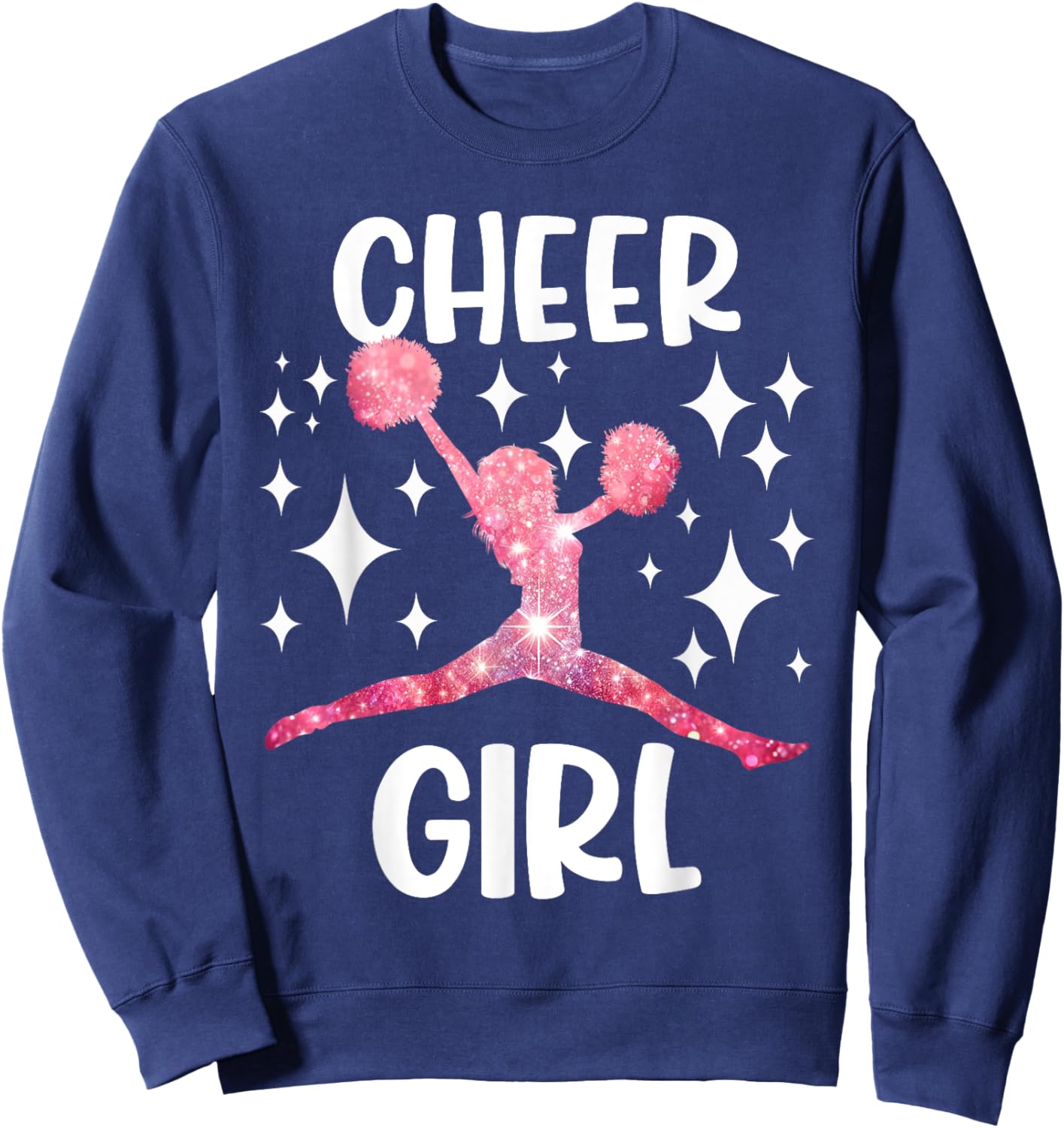Funny Cheer Girl Cheerleader Cheerleading Cheering Squad Sweatshirt - Sweatshirt | Navy