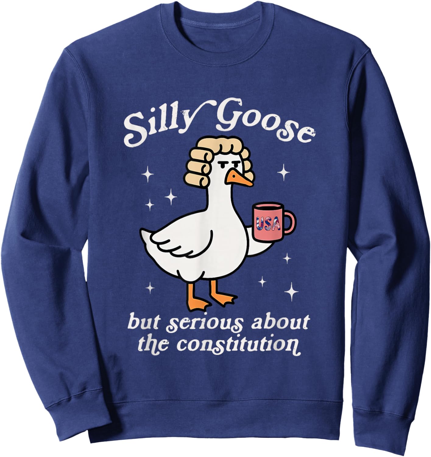 Silly-Goose Serious About The Constitution History Teacher Sweatshirt - Sweatshirt | Navy