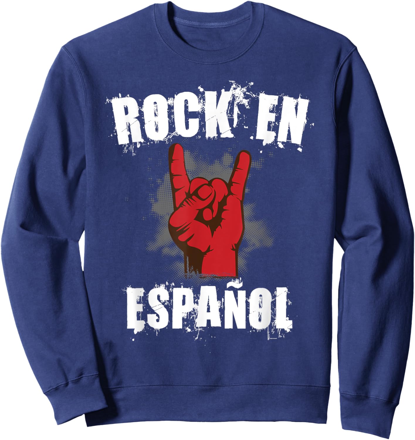 Rock En Español Classic Spanish Music Bands Sweatshirt - Sweatshirt | Navy