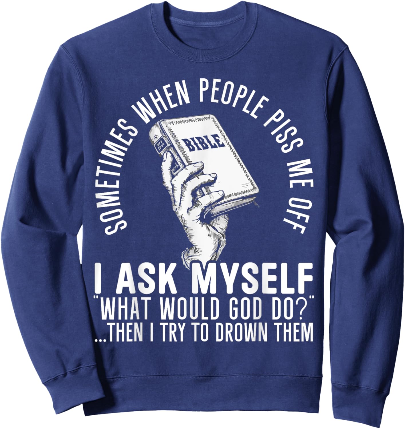 Atheism Anti-Religion Agnostic Freethinker Atheist Sweatshirt - Sweatshirt | Navy