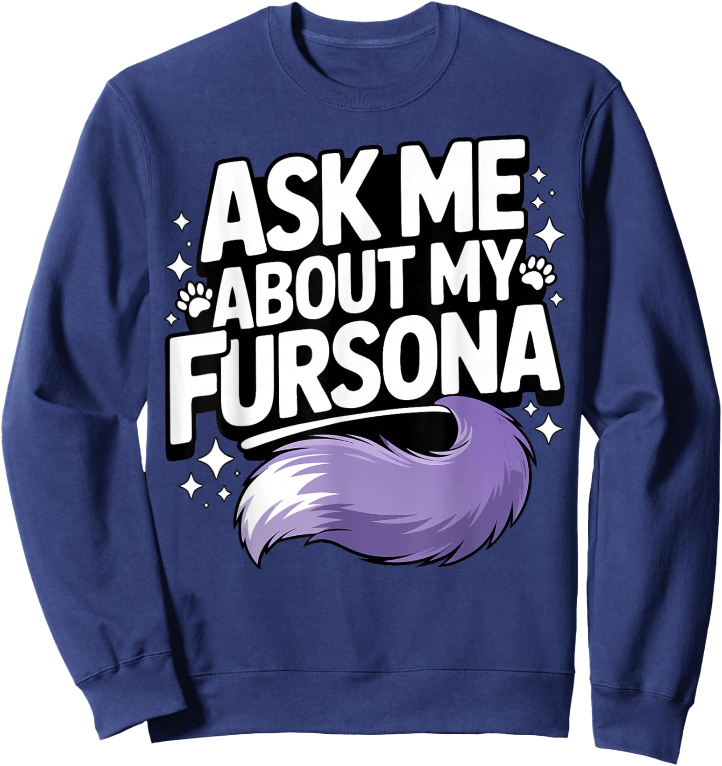 Fursonas Furry Fandom Animal Cosplay Sweatshirt - Sweatshirt | Navy