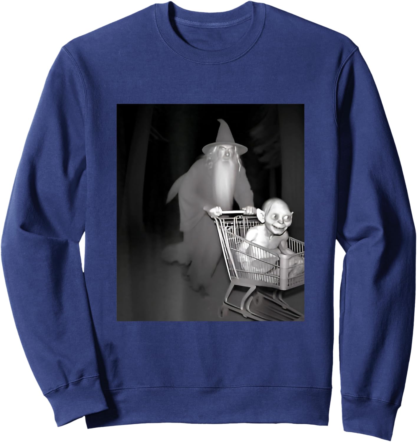 Funny L O T. R Gan dolf wizard shopping cart smeag funny Sweatshirt - Sweatshirt | Navy