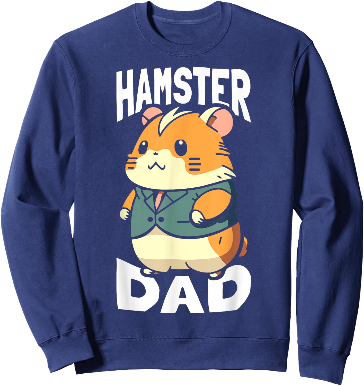 Imprimé Hamster Dad Sweatshirt - Sweatshirt | Navy