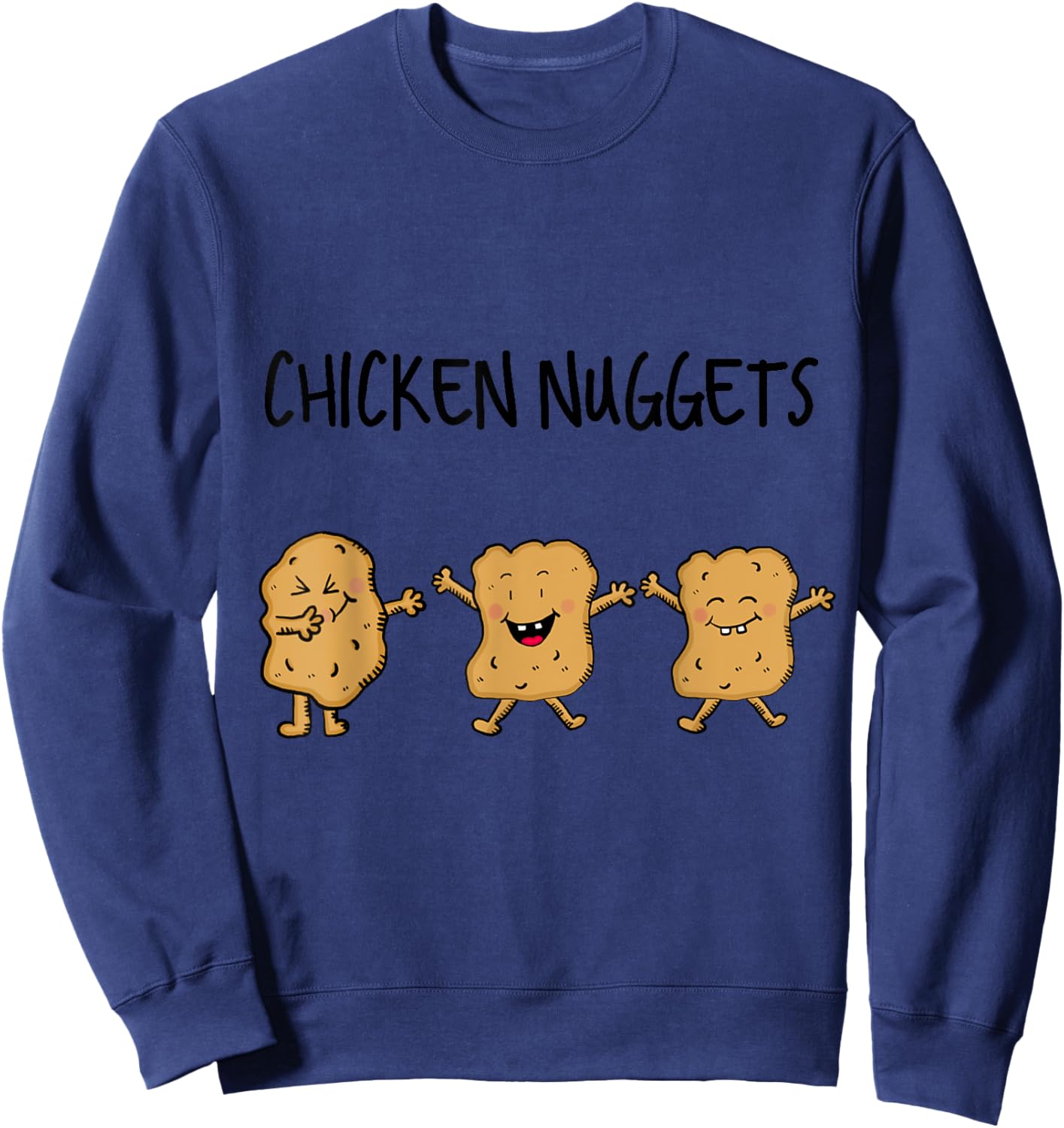 Dancing Chicken Nuggets Sweatshirt - Sweatshirt | Navy