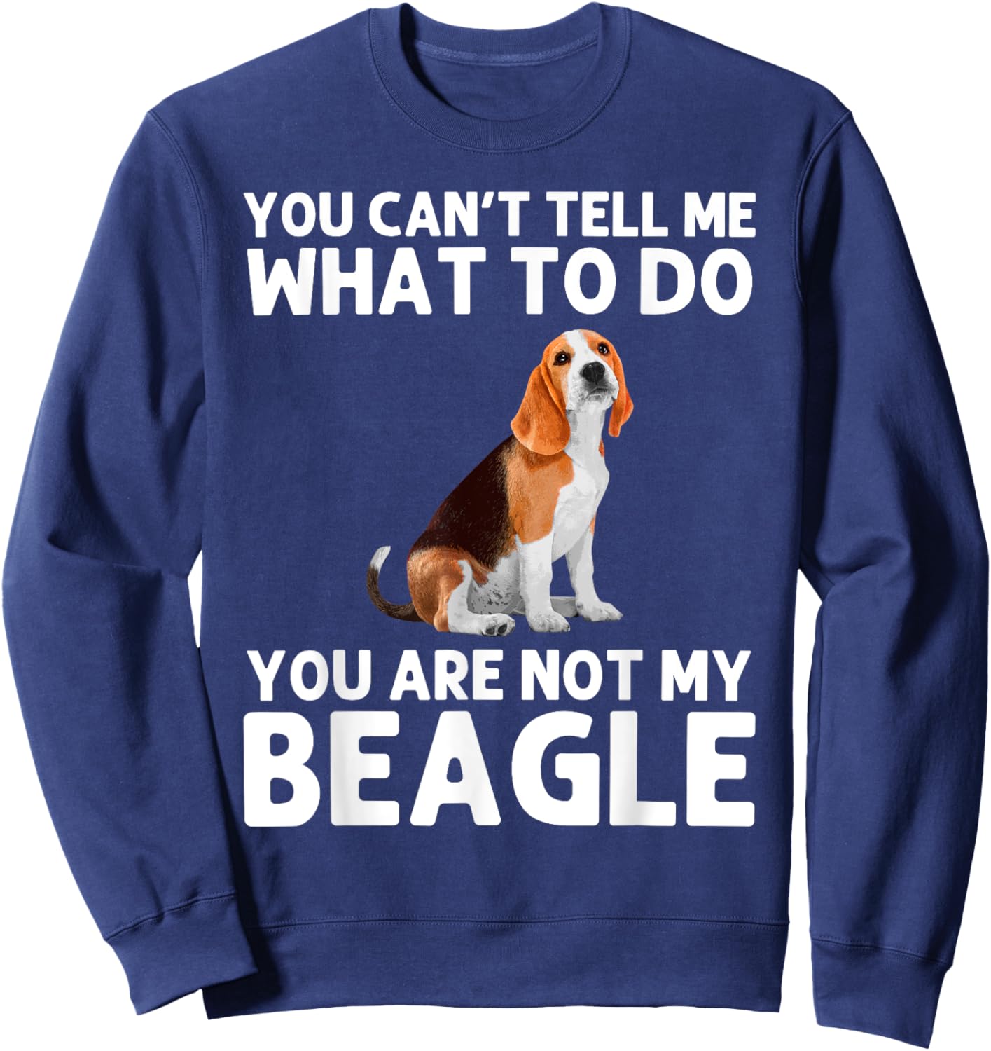 Funny Beagle Design Women Hound Beagle Dog Lovers Sweatshirt - Sweatshirt | Navy