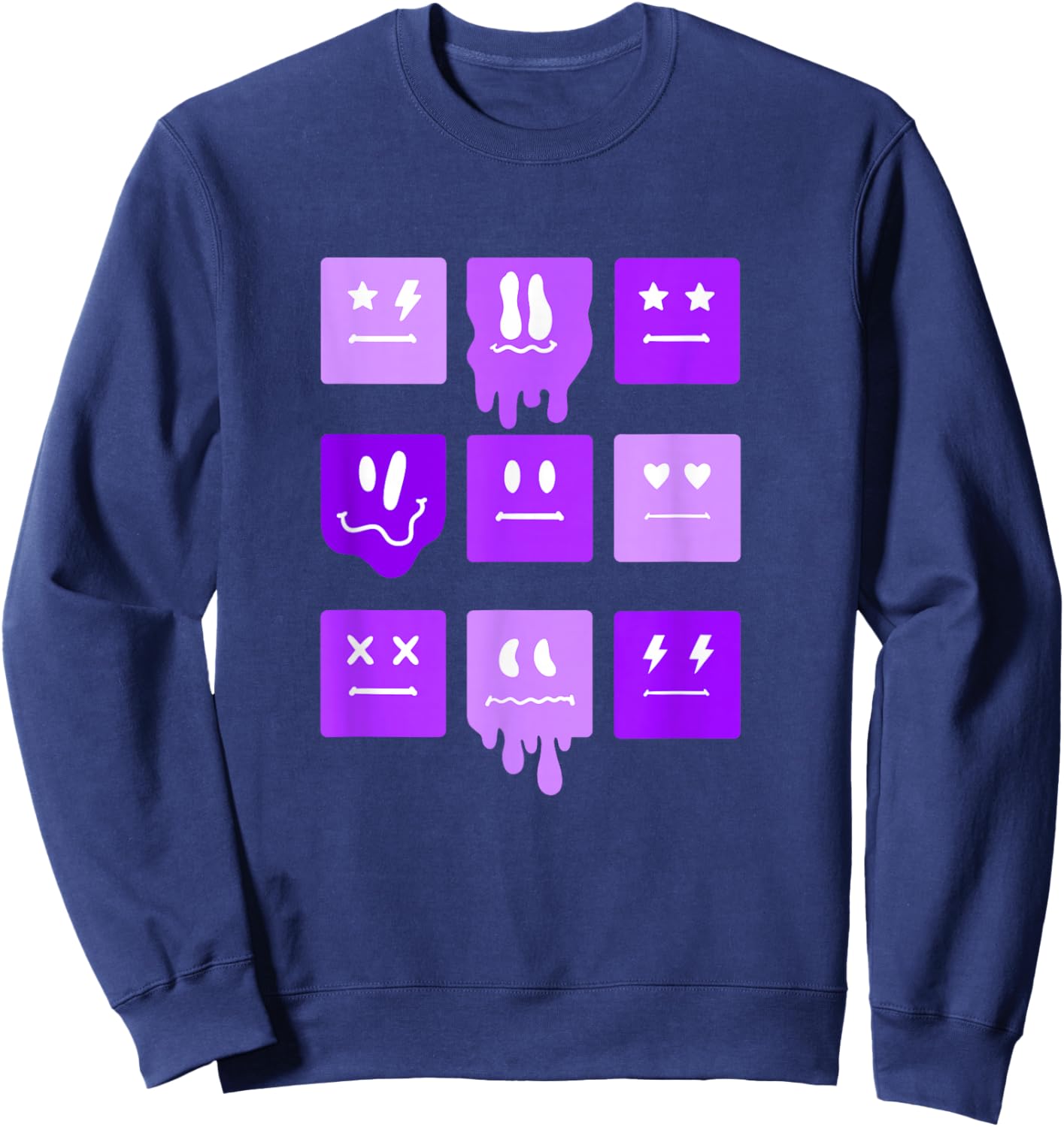 Purple Moods Purple Graphic Sweatshirt - Sweatshirt | Navy