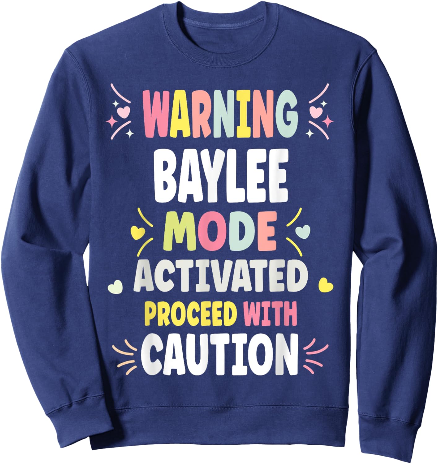 BAYLEE Personalized Women's Gift Custom BAYLEE Sweatshirt - Sweatshirt | Navy