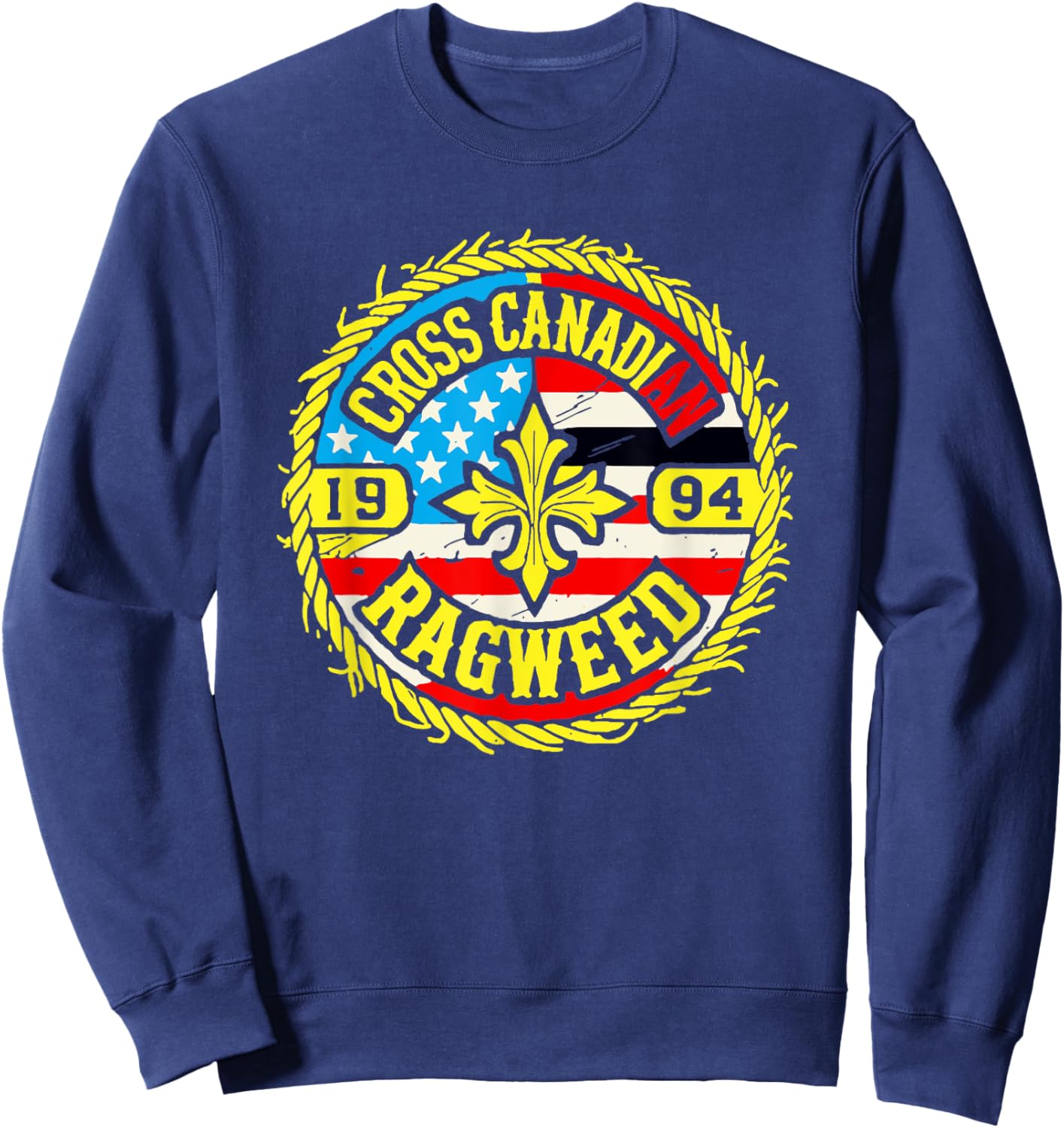 Visit The Country Western Cowboys Store I Miss Ragweed | Cross Canadian Ragweed - -Adults, Country Music Fans, Western Culture Enthusiasts - Black, Small - Short Sleeve Sweatshirt - Sweatshirt | Navy