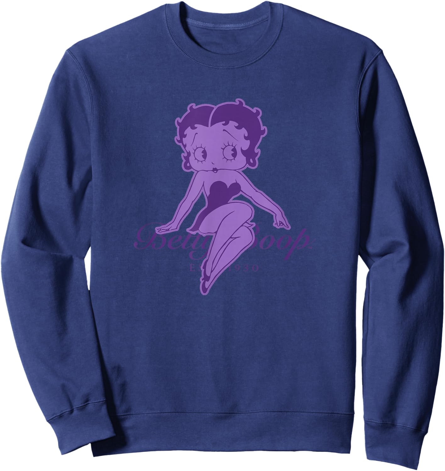 Betty Boop Purple Dreams Betty Classic Sweatshirt - Sweatshirt | Navy