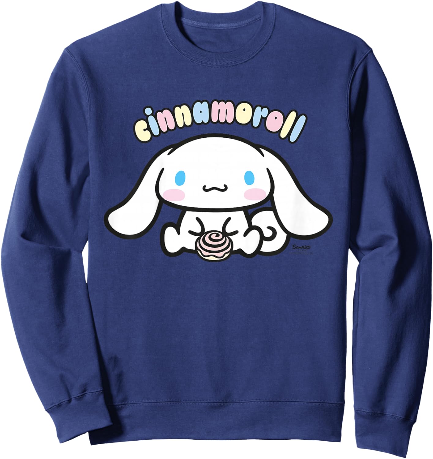 Hello Kitty Cinnamoroll Sweet Cake Pose Love Classic Friends Sweatshirt - Sweatshirt | Navy