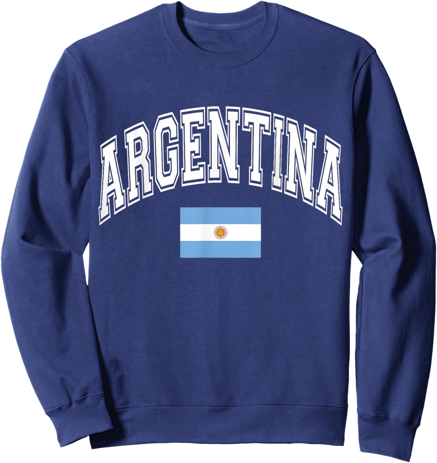 Argentina Argentinian Flag Sweatshirt - Sweatshirt | Navy