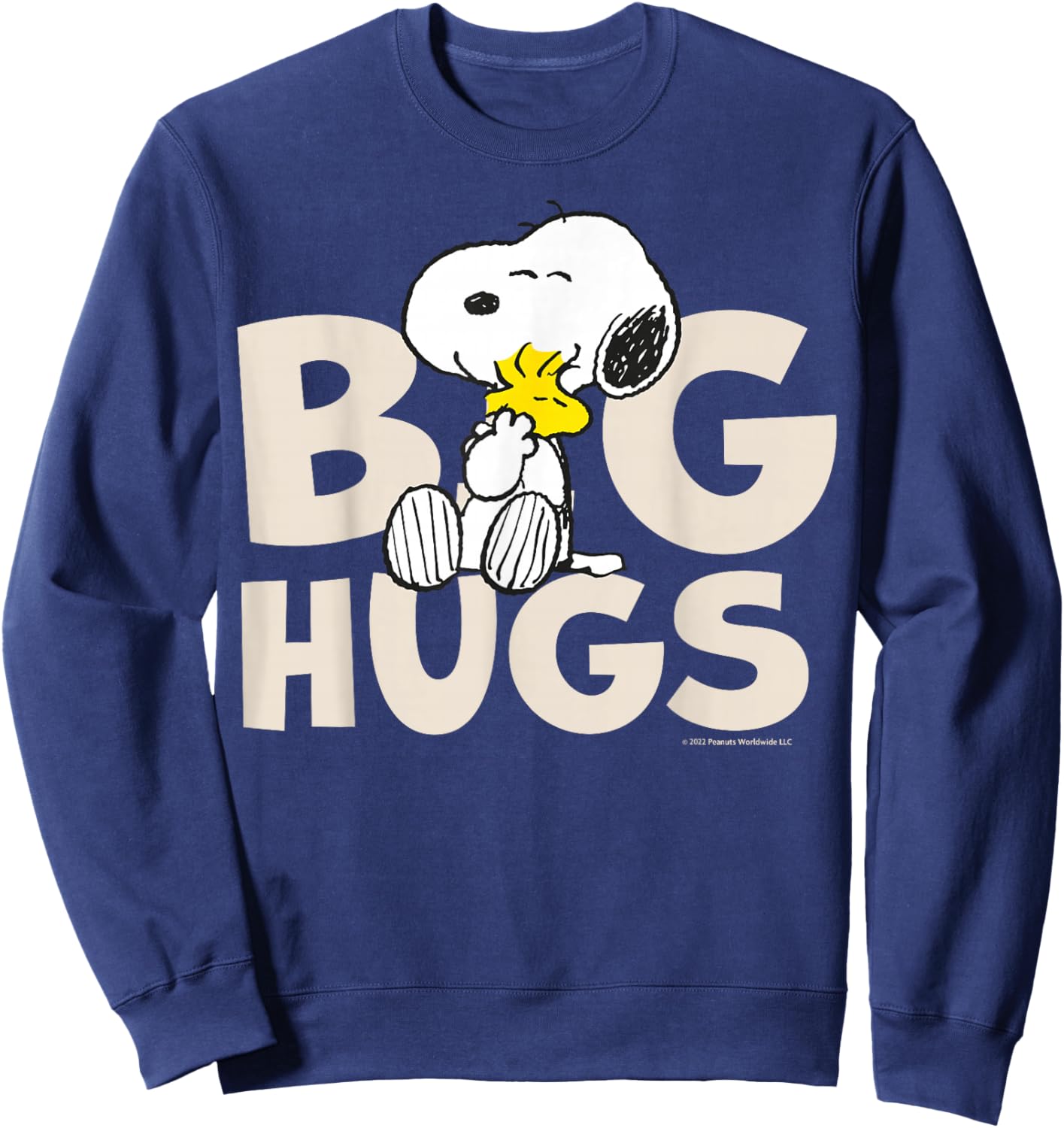 Peanuts - Snoopy Woodstock Big Hugs Sweatshirt - Sweatshirt | Navy