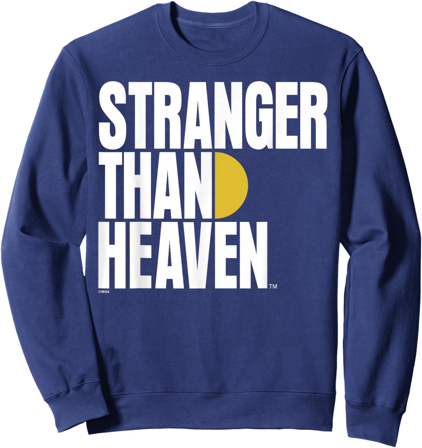 Stranger Than Heaven Logo (White) Sweatshirt - Sweatshirt | Navy