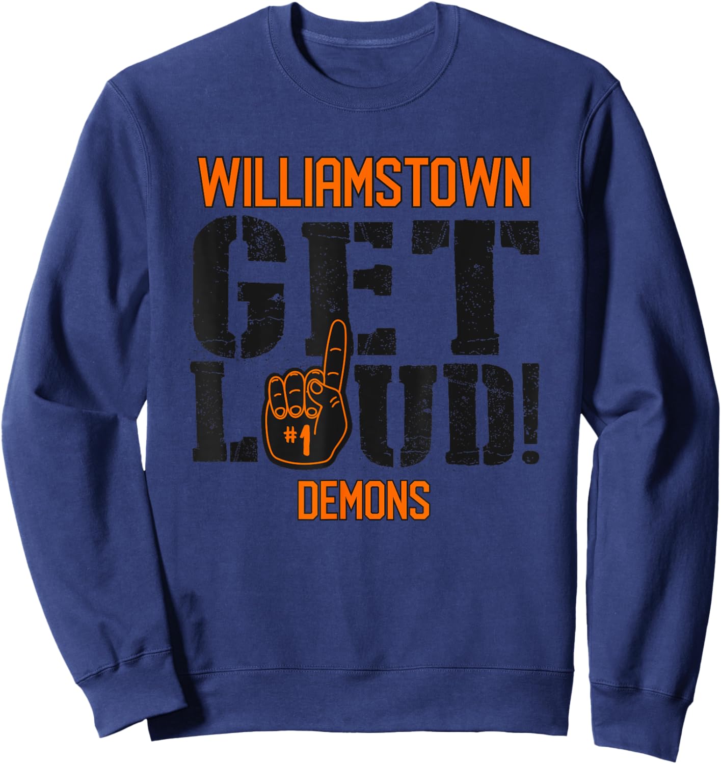 Williamstown High School GET LOUD Demons Sweatshirt - Sweatshirt | Navy